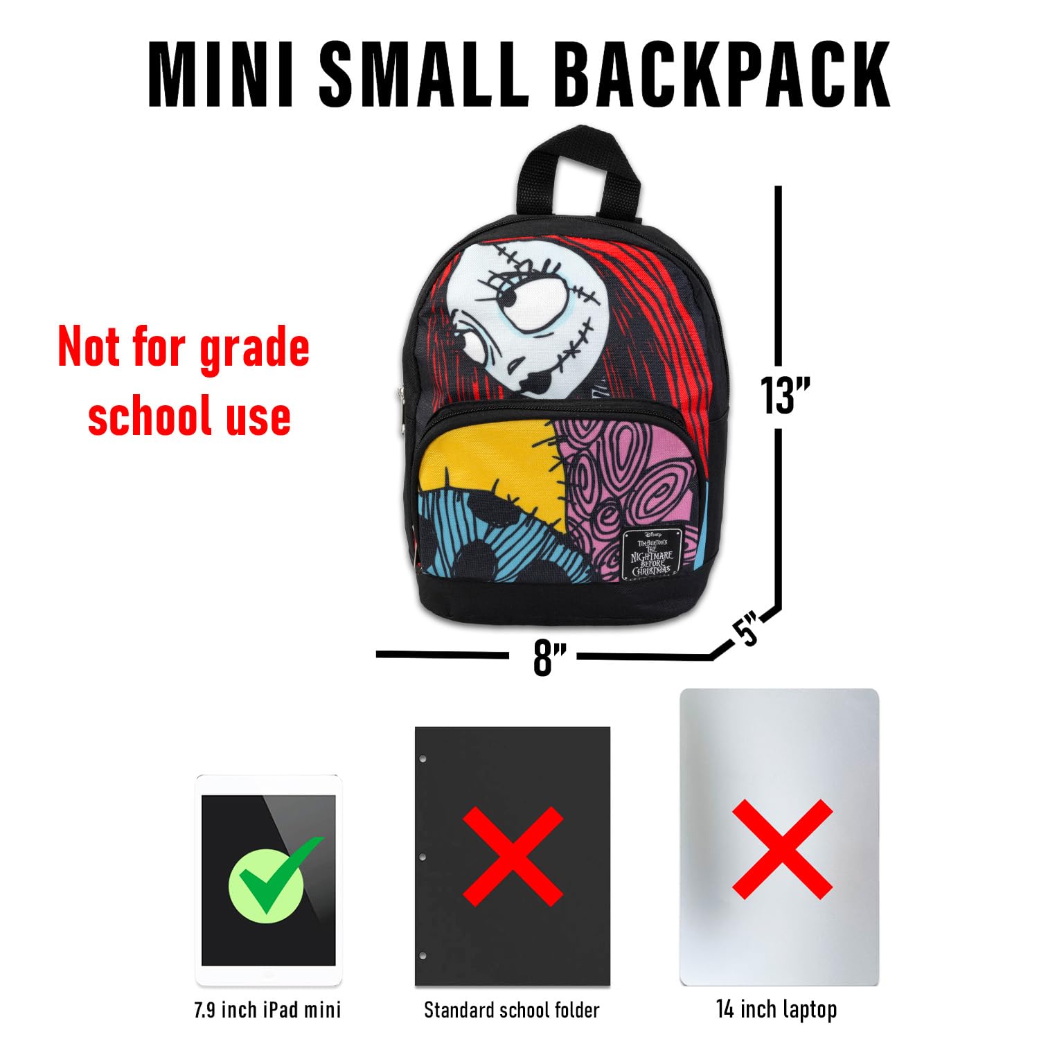 Nightmare Before Christmas Mini Backpack for Women - 10