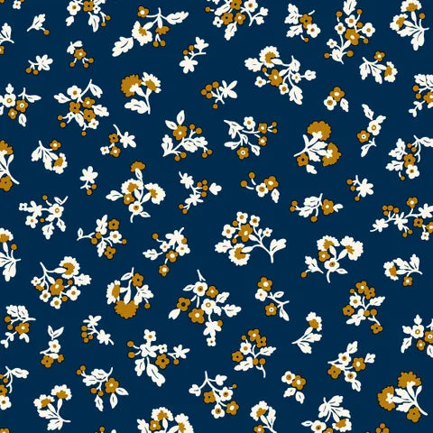 Liberty Lasenby Cotton Denim Floral Print Dress - Tumbling Blooms Design L01667403A | Perfect for Spring Outfits, Casual Wear & Garden Parties