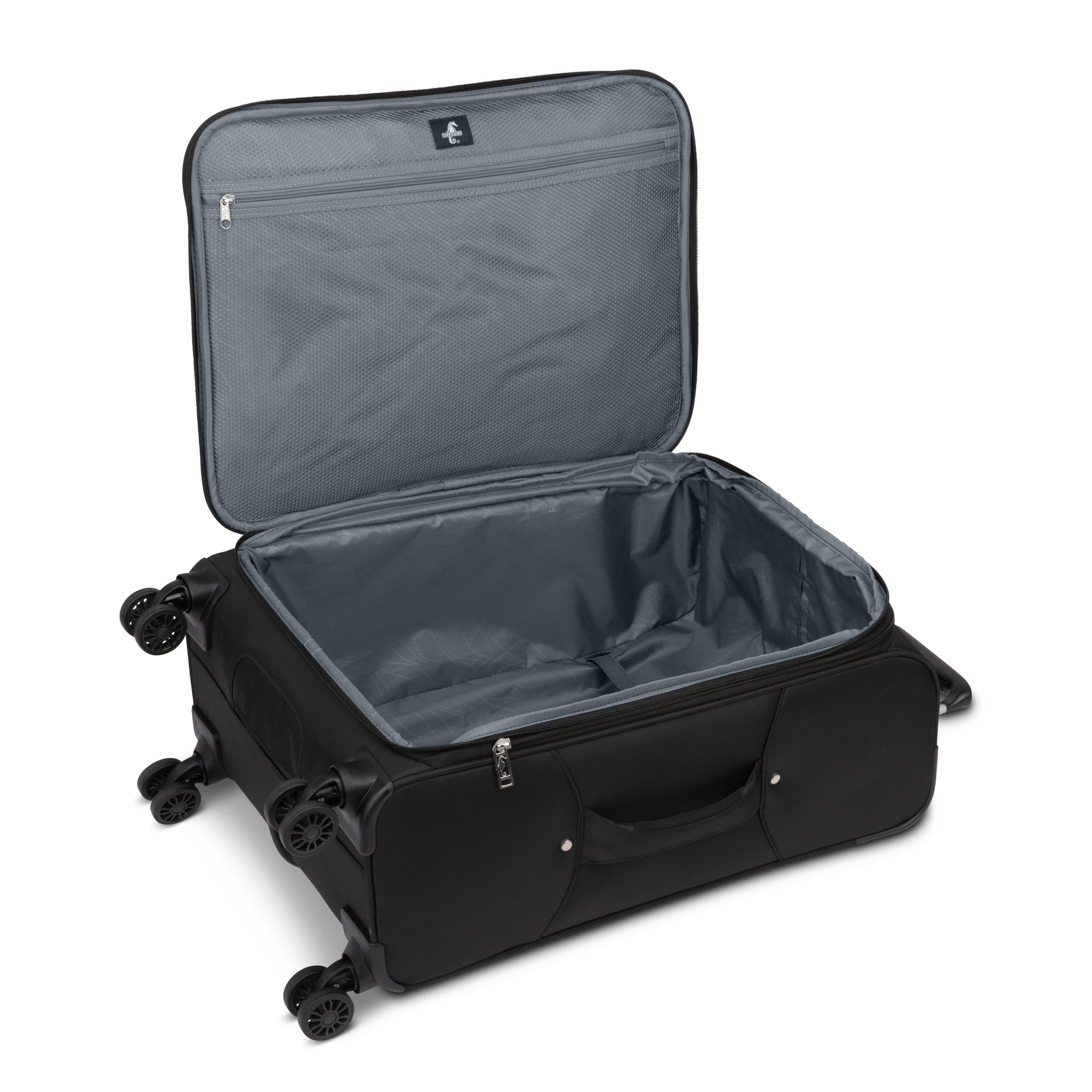 Atlantic Artisan III Spinner 3-Piece Luggage Set - Lightweight Expandable Suitcase with 360° Wheels for Travel, Business & Vacation (Black) - Perfect for Airplane Carry-On & Checked Bags