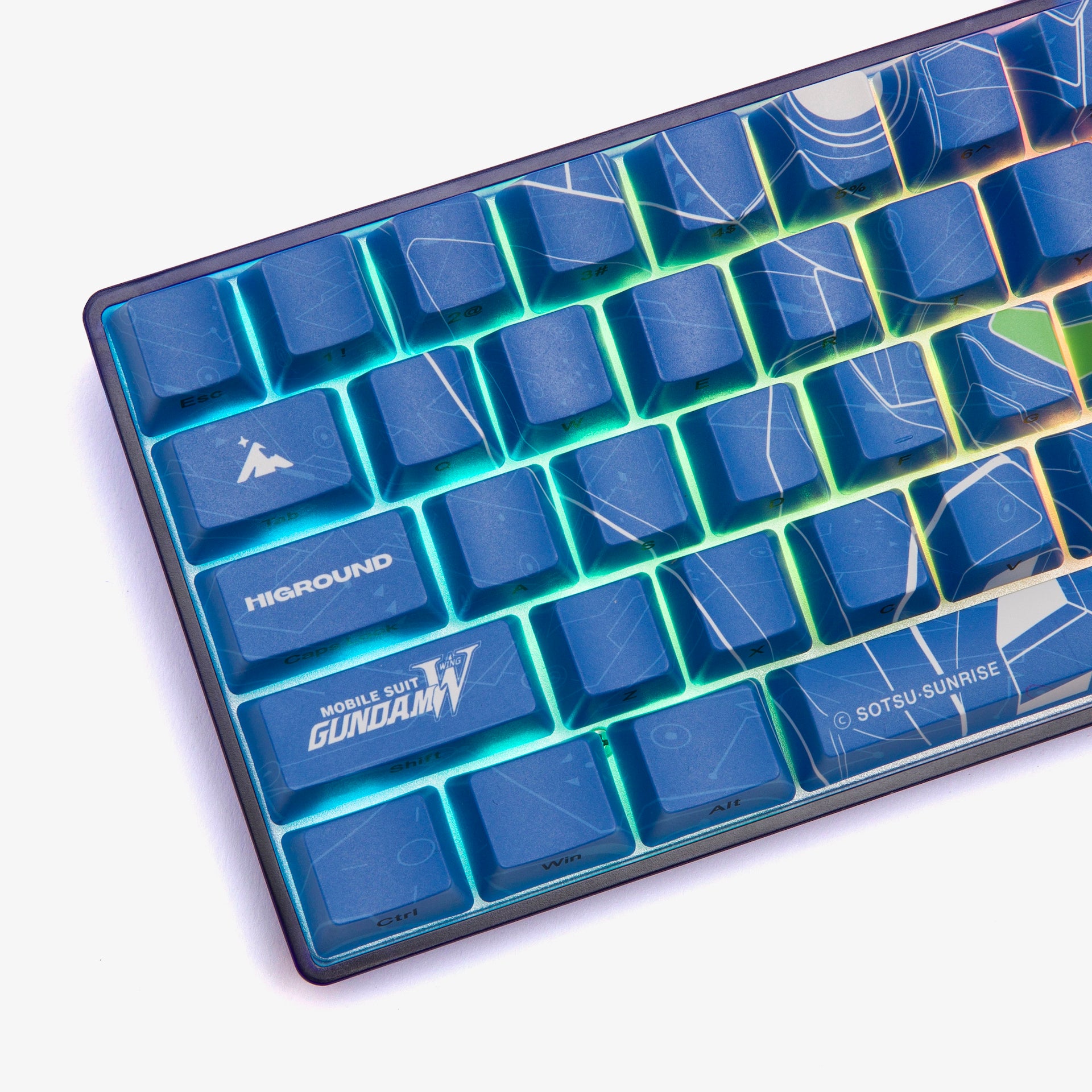 Gundam Basecamp 65% Mechanical Keyboard - Admiral Blue - Compact Gaming Keyboard for PC/Mac - Perfect for Esports, Typing & Office Work