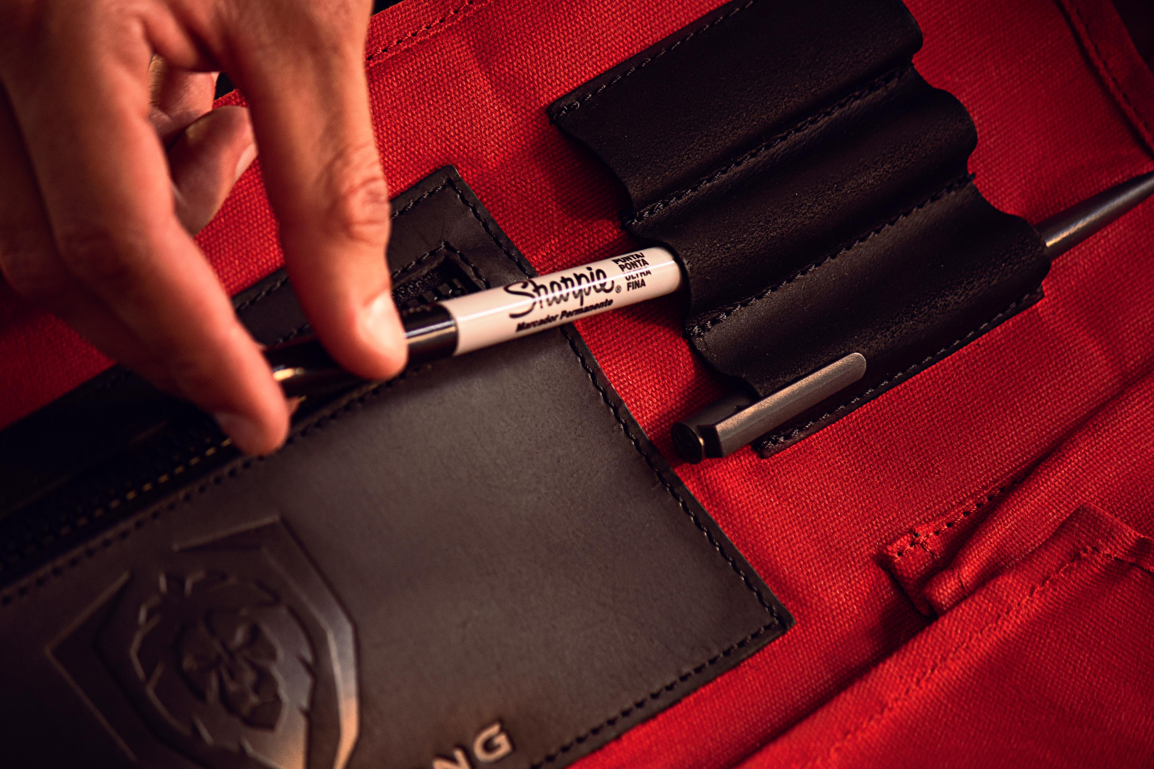 12oz Heavy Duty Canvas & Leather Knife Roll - Crimson Red | Dalstrong Professional Chef Knife Storage | Perfect for Chefs, Butchers & Culinary Students