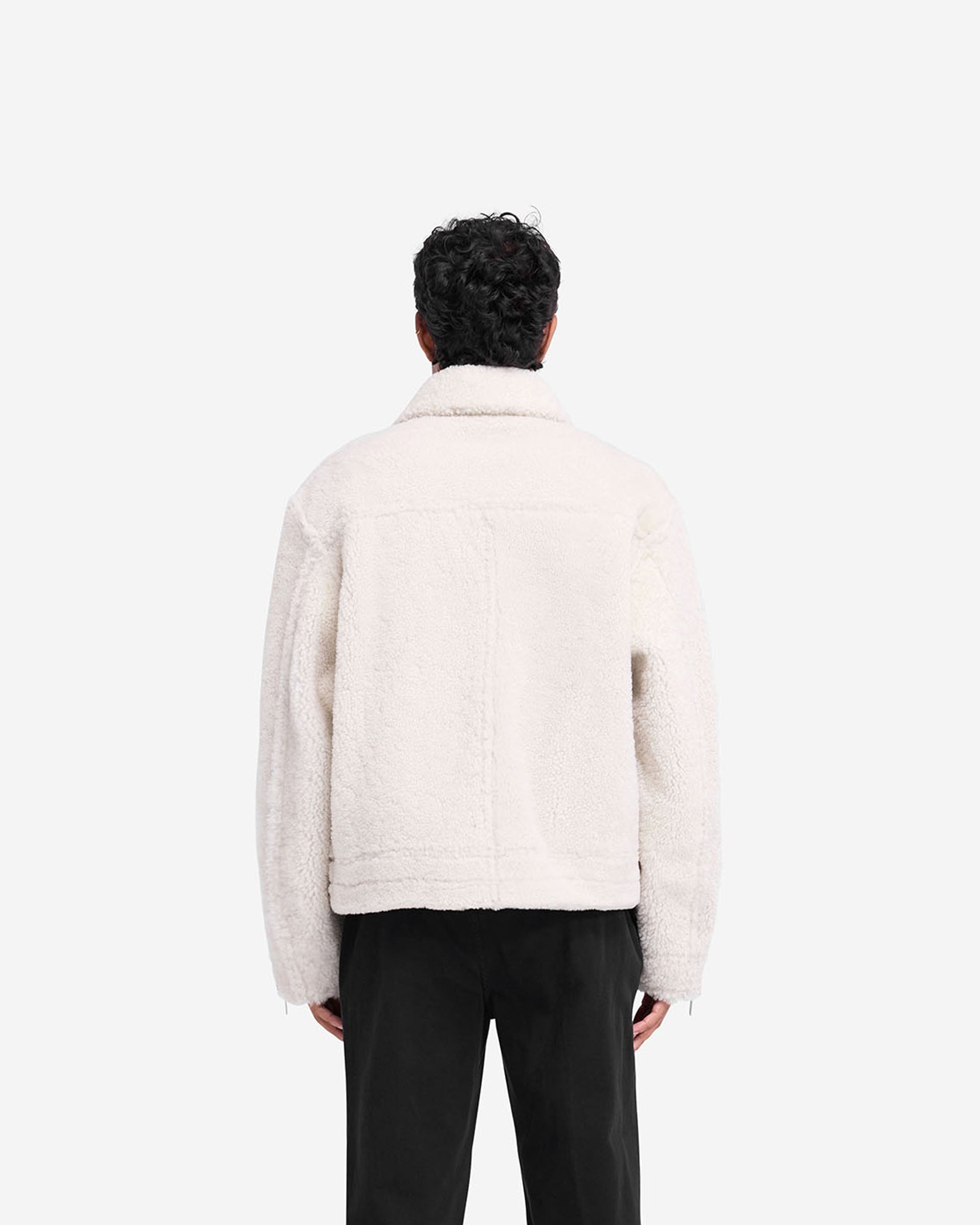 Reversible Shearling Jacket for Women & Men - Cozy Winter Outerwear, Black - Perfect for Cold Weather, Travel & Outdoor Activities