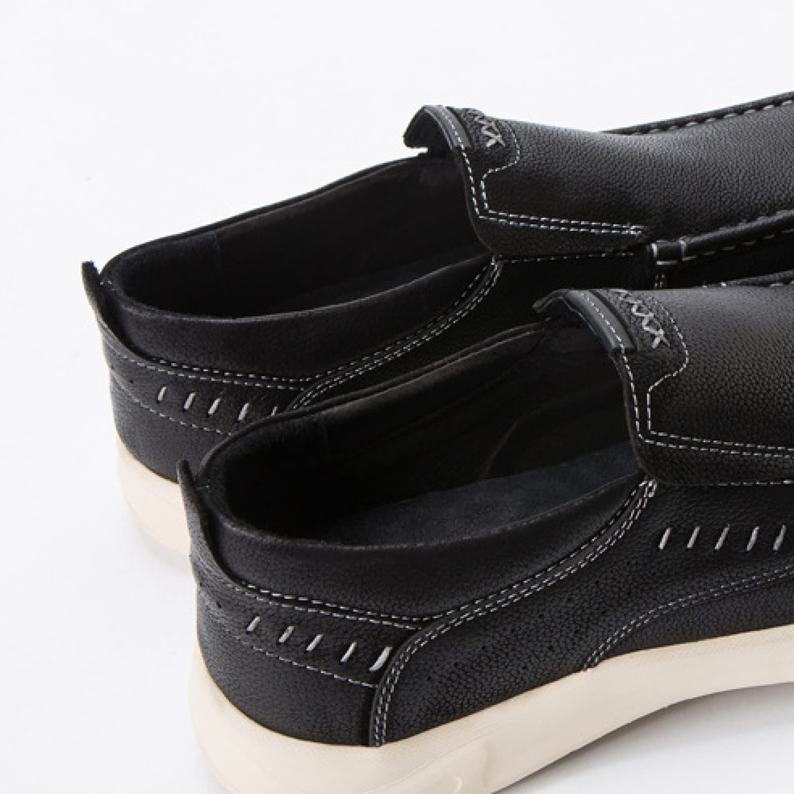 Hoxekle Men's Leather Slip-On Loafers - Ultra Lightweight Comfortable Casual Shoes for Walking & Office Wear - Perfect for Business, Travel & Everyday Use