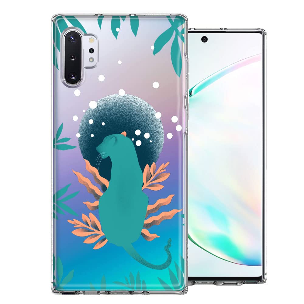 Samsung Galaxy Note 10 Plus Case - Moon Green Jaguar Design for Protection & Style
