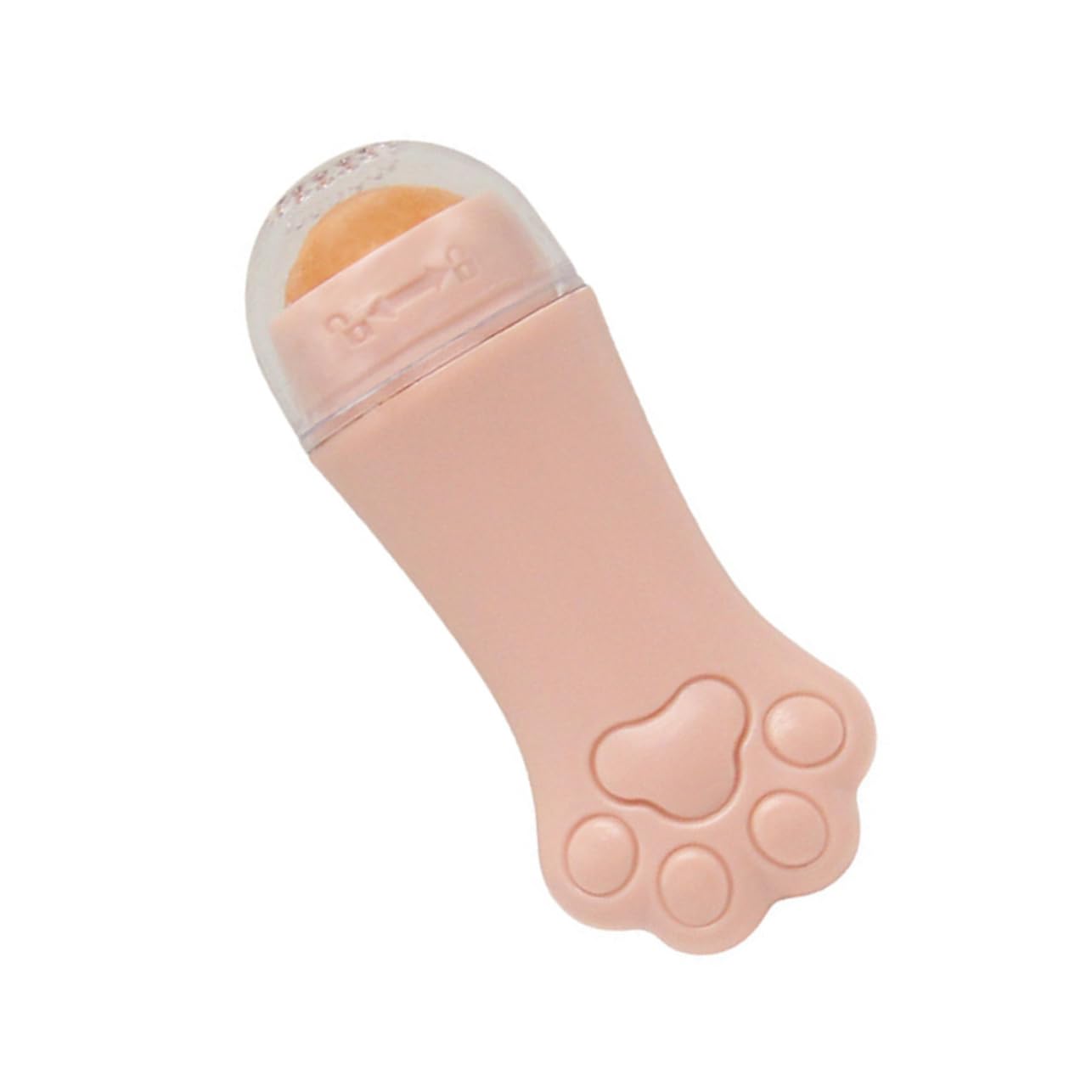 1pc Volcanic Stone Oil-Absorbing Roller - Makeup Oil Blotting Ball, Cat Paw Pink - Skin Care Tool for Removing Excess Oil & Shine - Perfect for Touch-Ups On-the-Go, Office, or Gym