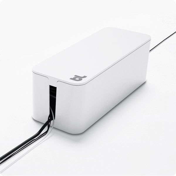 Bluelounge Cablebox - Cable Management Organizer for Desk & Home Office - Tidy Up Wires, Cords & Chargers for Neat Workspace Setup