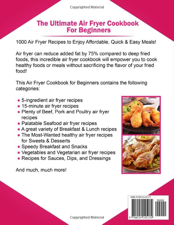 Best Air Fryer Cookbook for Beginners: 1000 Easy & Budget-Friendly Recipes for Instant Pot & Oven Air Fryers | Perfect for Quick Meals, Healthy Cooking & Family Dinners