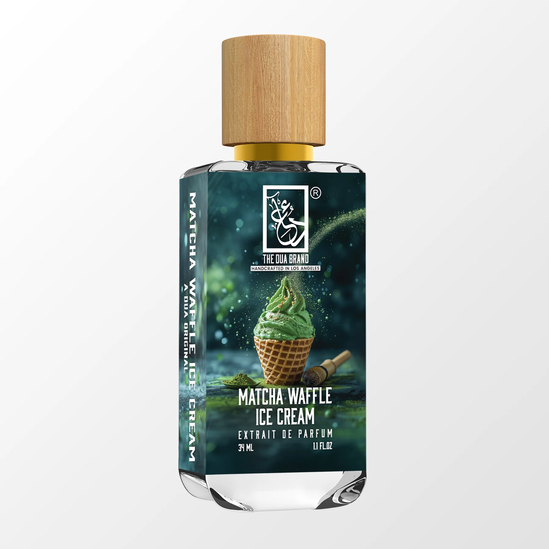 Premium Organic Matcha Green Tea Waffle Ice Cream - Authentic Japanese Flavor, Dairy-Free Dessert for Summer Treats & Party Snacks