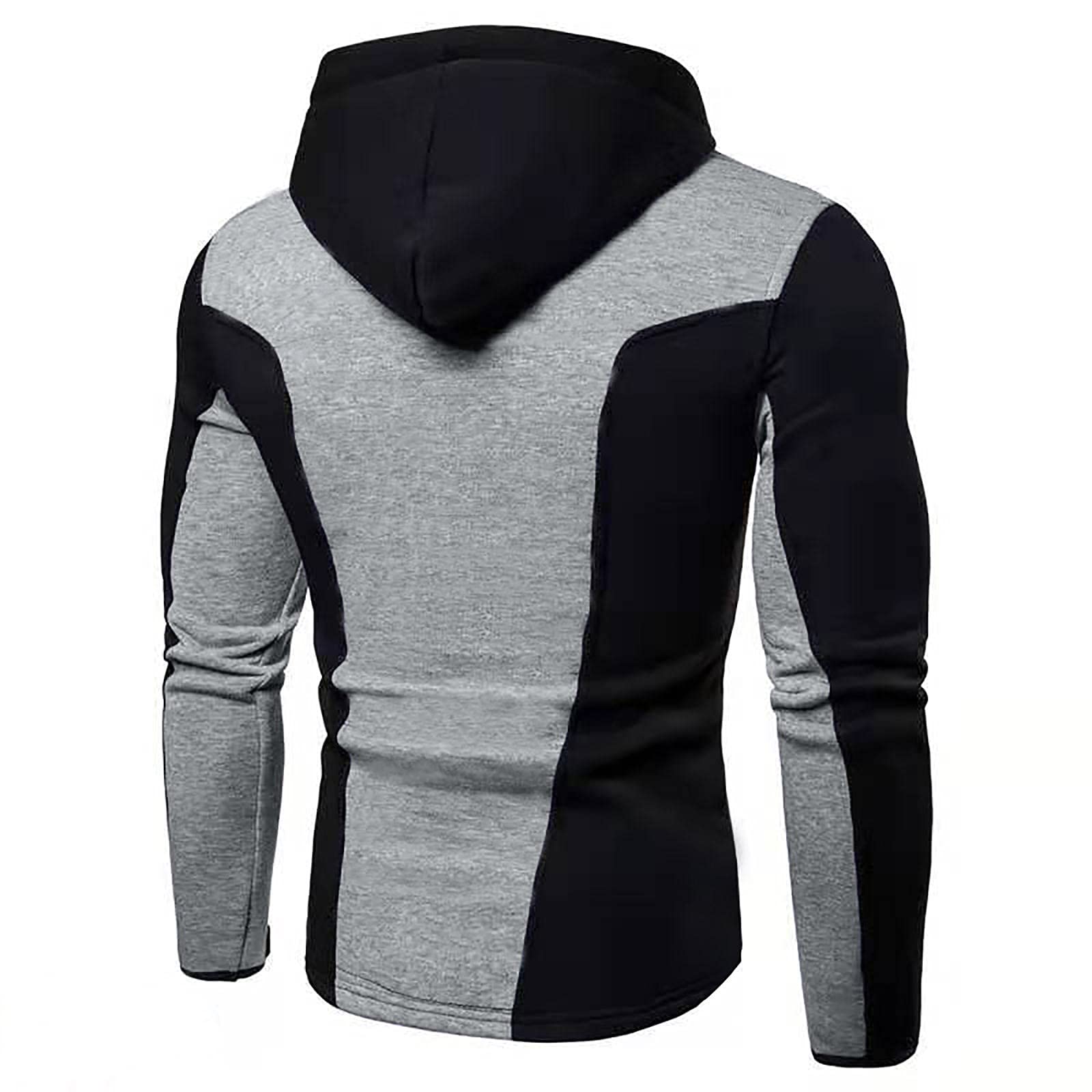 Men's Slim Fit Velvet Hooded Jacket with Zipper - Stylish Winter Coat for Autumn & Winter | Perfect for Casual Outings, Work & Travel