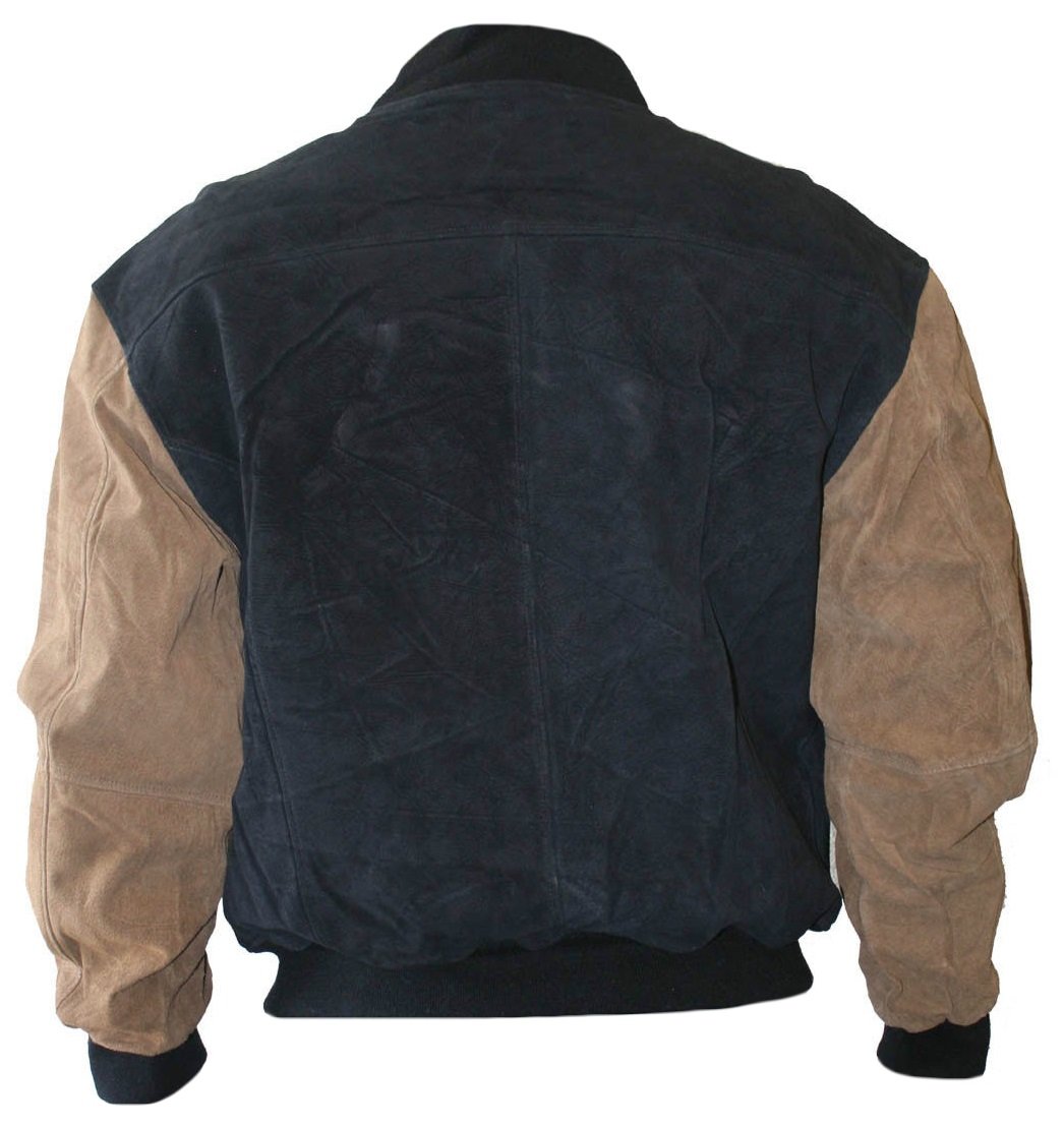 Classyak Men's Fashion Bomber Jacket - Black & Brown Leather Jacket for Men | Stylish Outerwear for Casual Wear, Night Out & Street Fashion