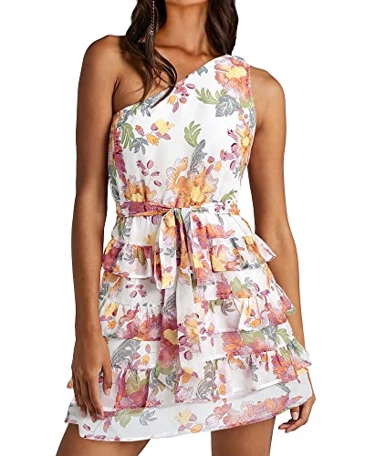 Floral Orange White