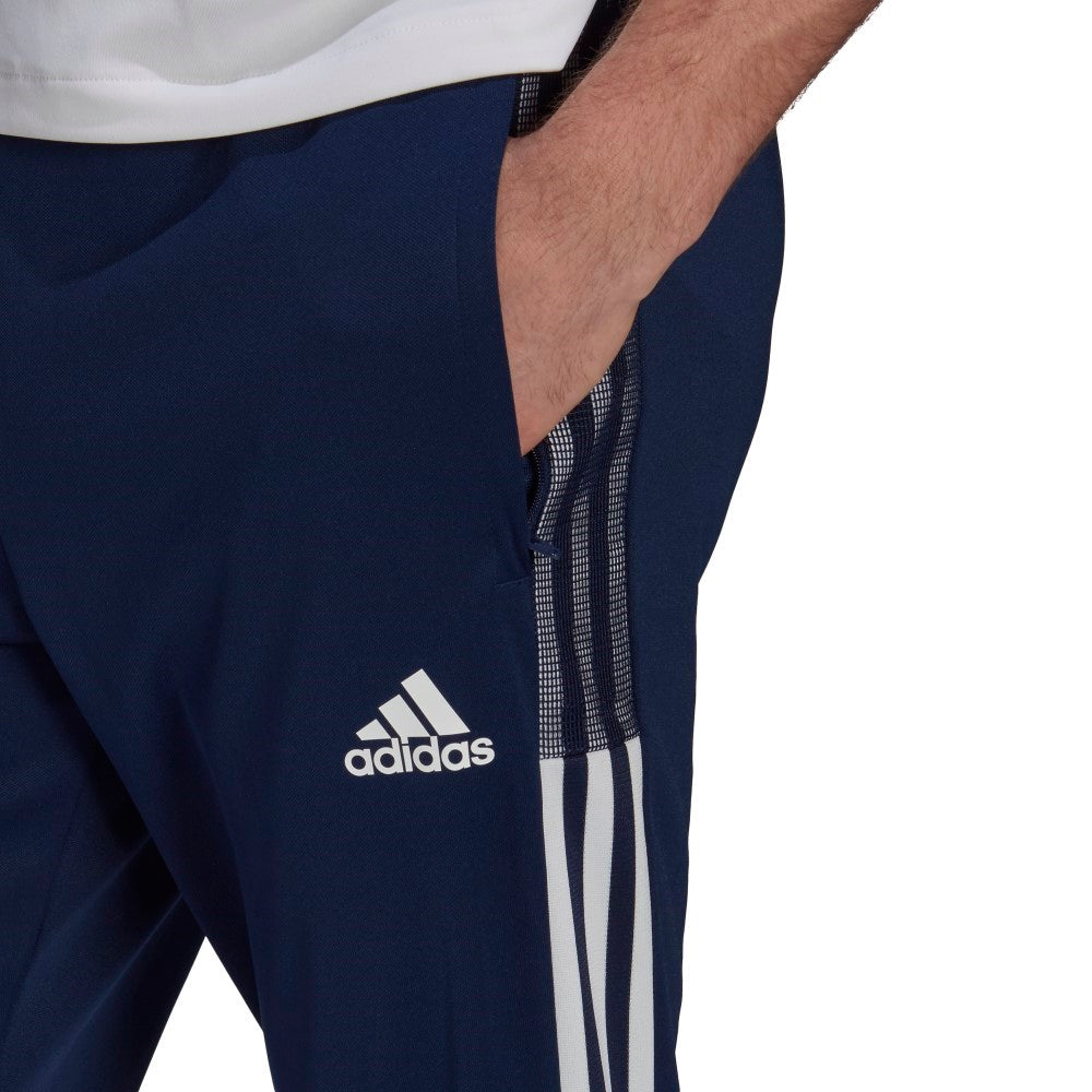 Adidas Men's Tiro 21 Training Pants - Navy/White - Performance Soccer Track Pants for Workouts, Running & Gym