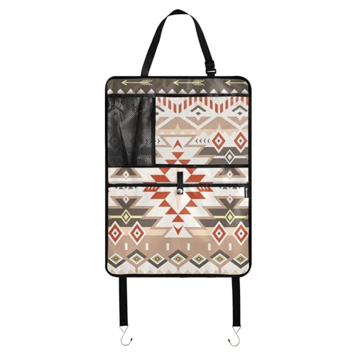 Tribal Pattern Red Brown