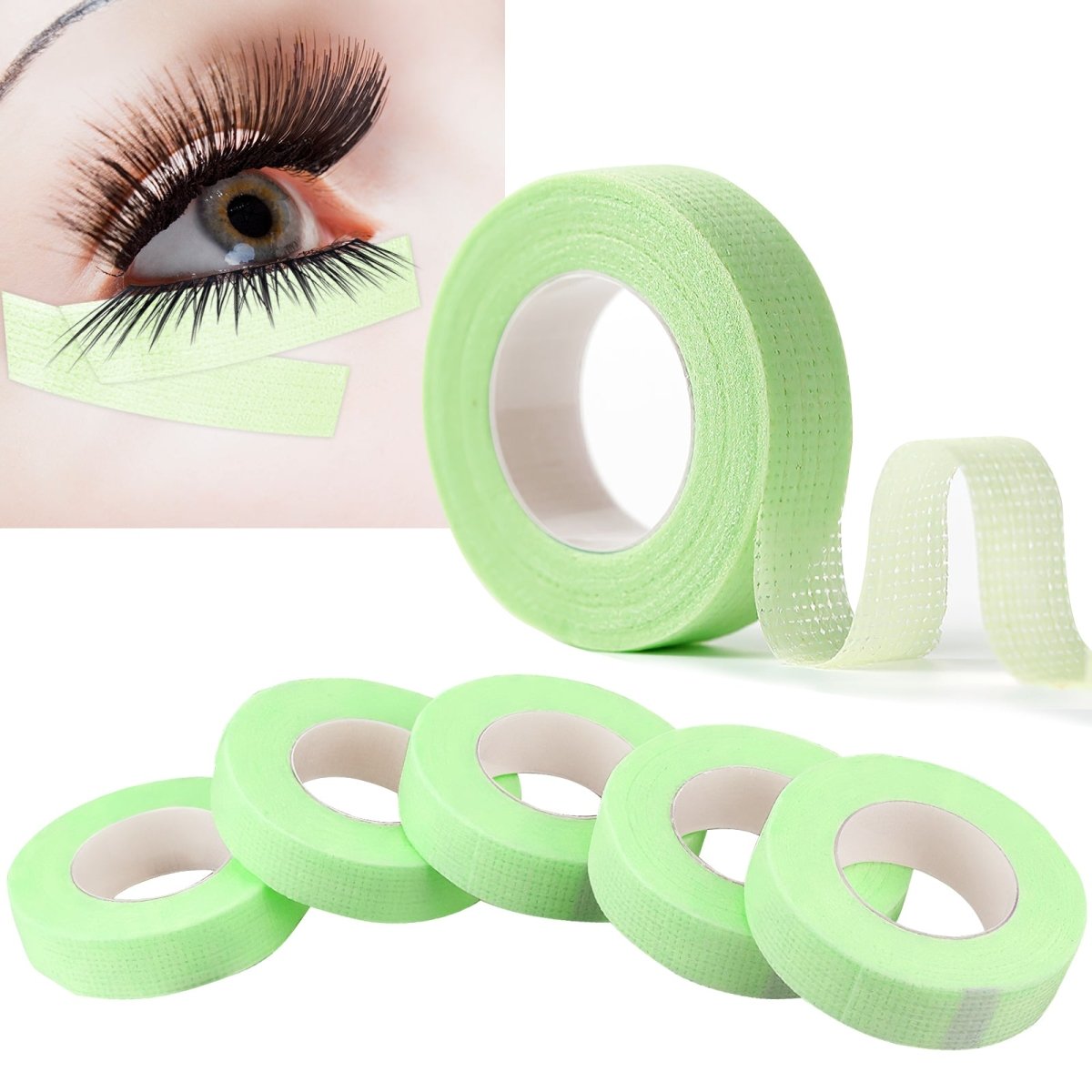 Premium White Non-Woven Eyelash Isolation Tape for Professional Lash Extensions - Perfect for Salon, DIY Home Use & Beauty Professionals