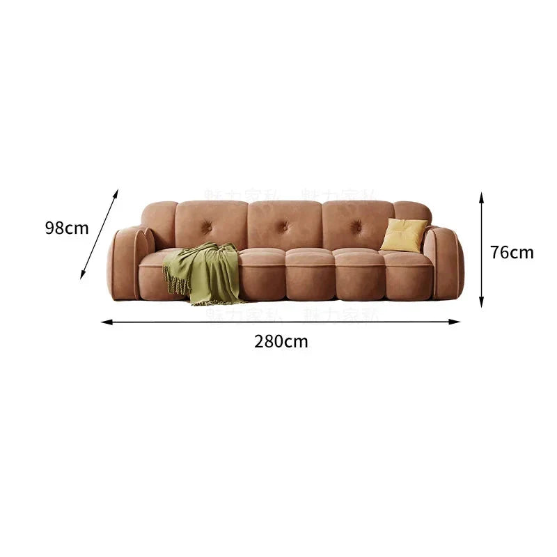 Minimalist Luxe Luxury Lazy Sofa Set - Modern Comfortable Lounge Furniture for Living Room, Bedroom & Apartment - Perfect for Relaxing, Reading & Entertaining