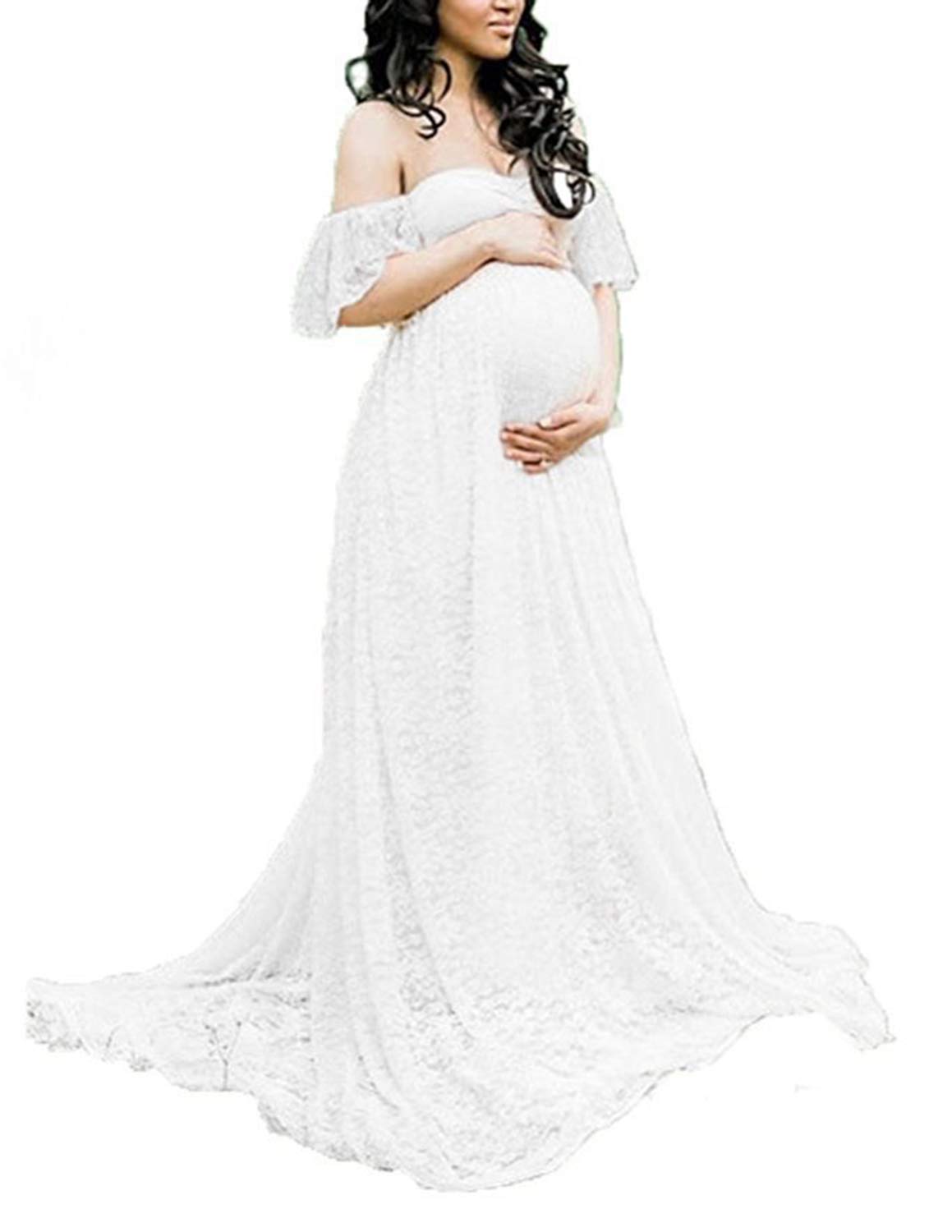 Elegant Maternity Dresses for Pregnancy Photo Shoot & Party - BUOYDM Women's Photoshoot Props & Special Occasion Outfits - Perfect for Baby Showers, Maternity Sessions & Formal Events