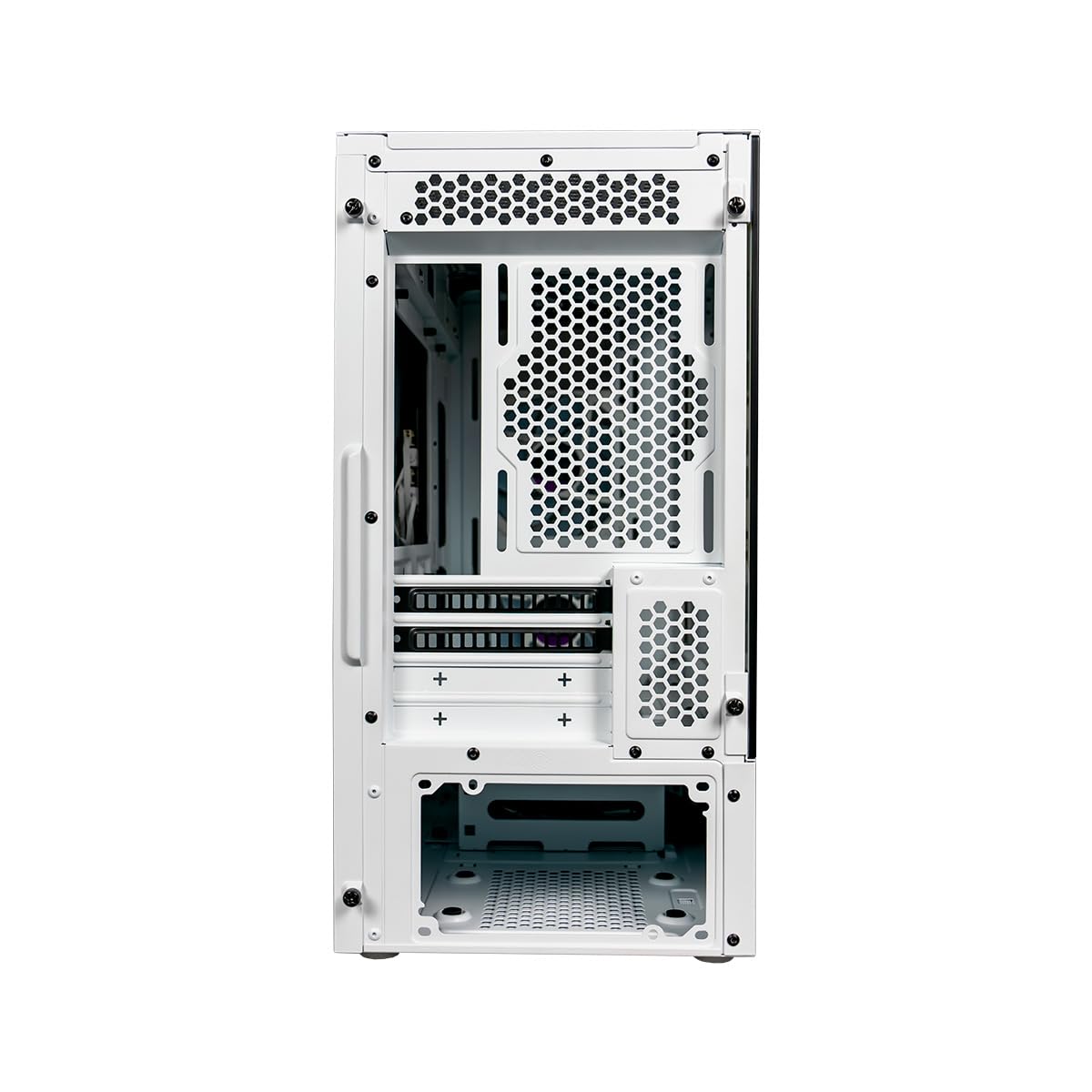 Cooler Master TD300 Mesh White Mini-Tower PC Case - High Airflow Design with 2x120mm ARGB Fans, Micro-ATX/Mini-ITX Support, Tempered Glass Panel - Perfect for Gaming & Streaming Setup