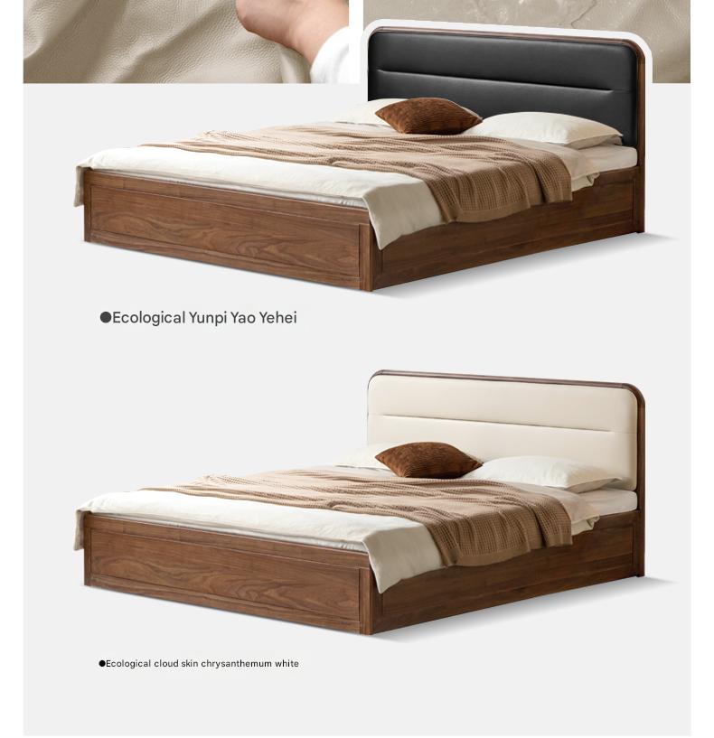 Premium Black Walnut Solid Wood Storage Box with Soft Fabric Back - Perfect for Bedroom Organization, Jewelry Storage & Home Decor