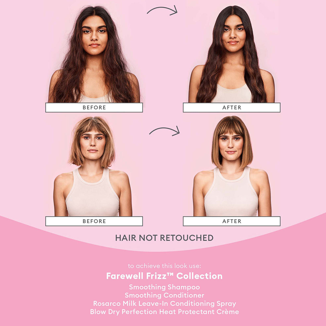 Frizz Control Hair Care Kit - Smooth & Shine Travel Set for Frizzy Hair | Anti-Frizz Treatment with Argan Oil | Perfect for Vacation, Business Trips & Daily Use