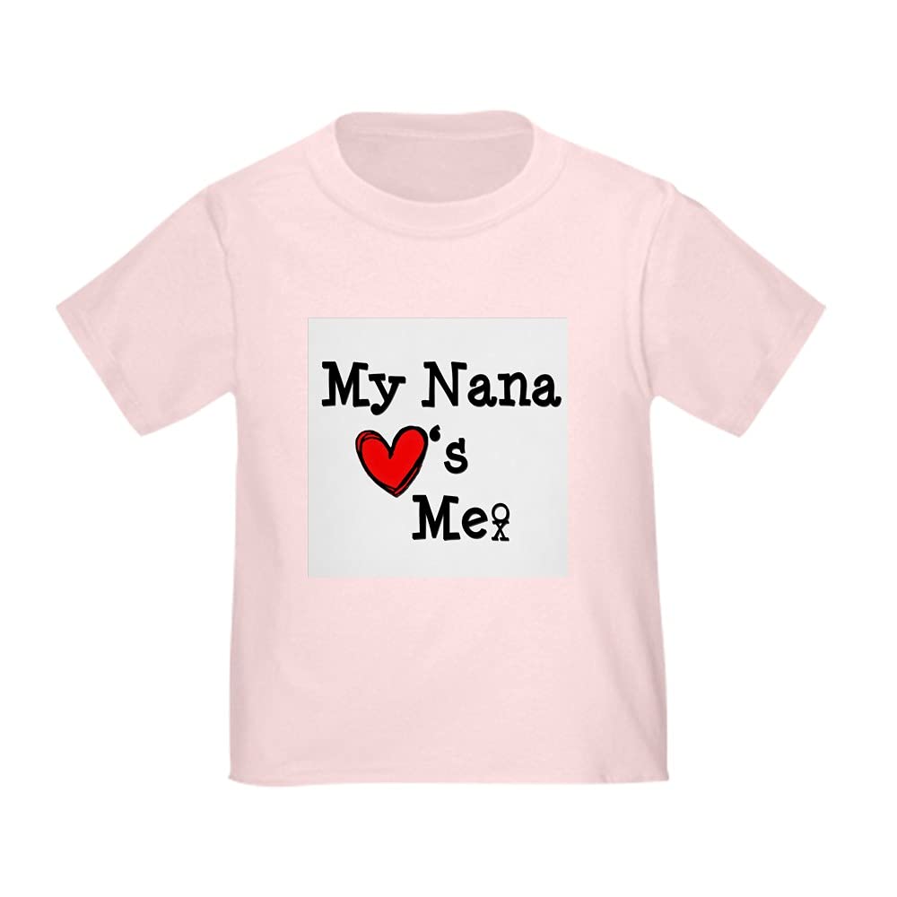 My Nana Loves Me Toddler T-Shirt - Cute Grandchild Graphic Tee for Boys & Girls - Perfect for Family Reunions & Grandparents Day