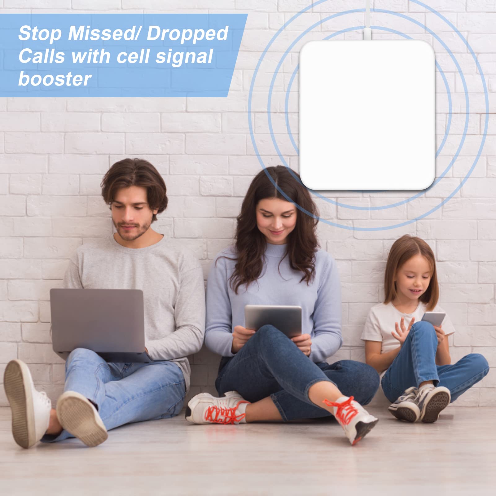 FCC Approved Cell Phone Signal Booster for Home & Office - Up to 5,000 sq ft Coverage | Supports Band 66/25/2/4/5/12/13/17 | Compatible with All U.S. Carriers | Perfect for Weak Signal Areas, Rural Homes & Remote Workspaces