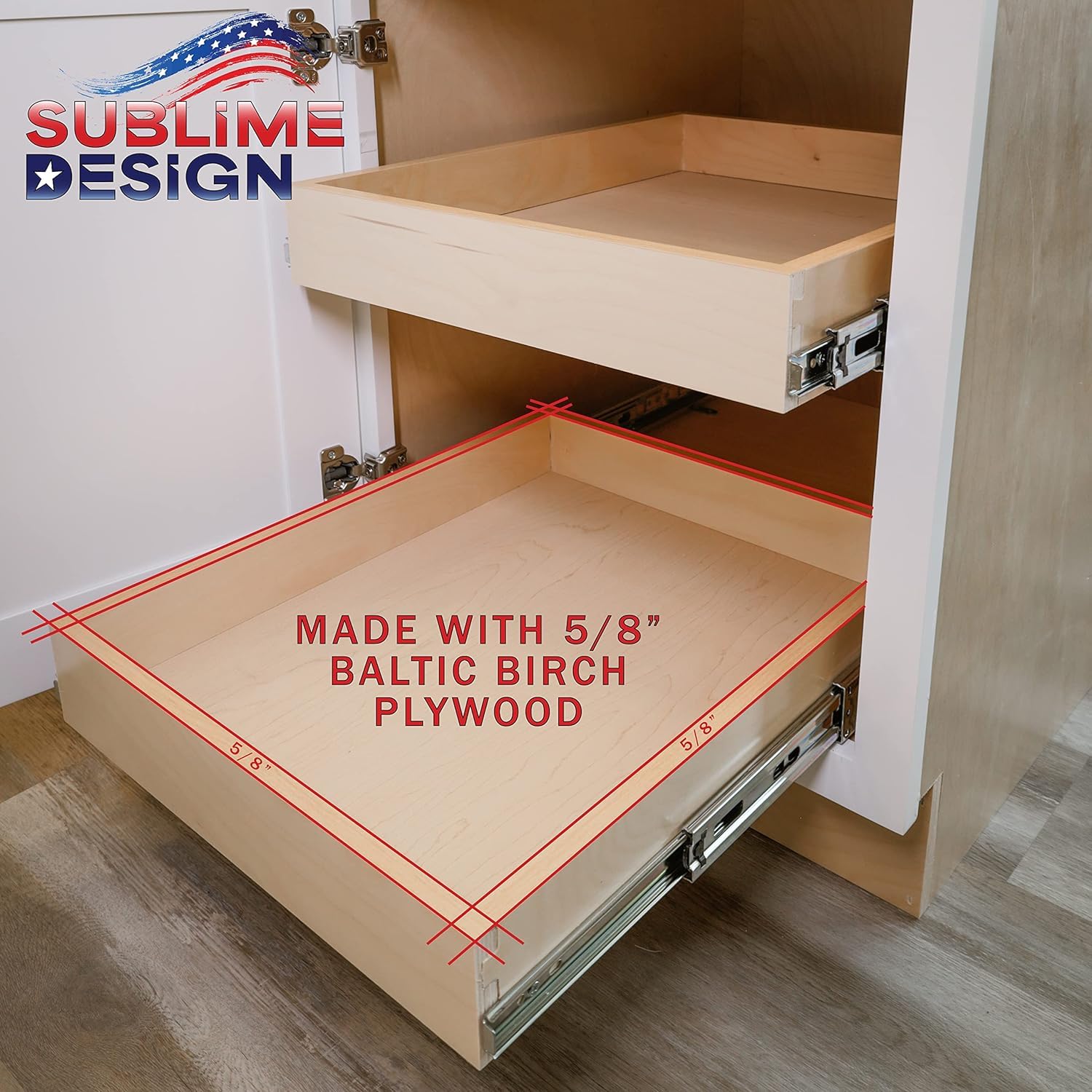Premium Pull-Out Kitchen Drawer Organizer - 12
