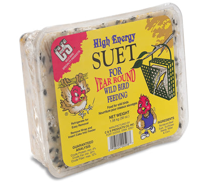 Extra Large High Energy Suet Block for Wild Birds - Perfect for Backyard Bird Feeding & Attracting Woodpeckers, Nuthatches & Chickadees