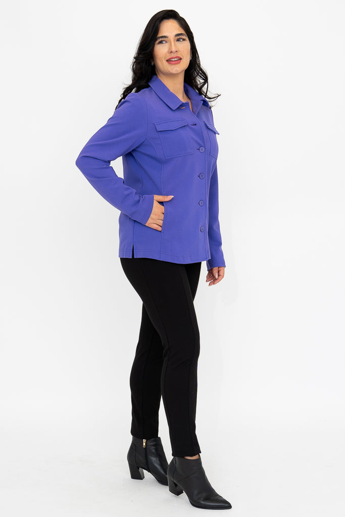 Lolo Jacket Women's Lightweight Modal Coat in Soft Lavender - Perfect for Spring & Fall Layering, Outdoor Activities, and Casual Wear