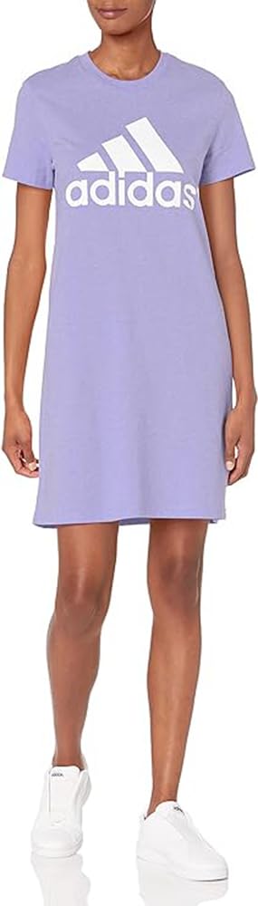 adidas Women's Essentials Logo Dress - Comfortable Casual Sleeveless Bodycon Dress for Work, Party & Everyday Wear