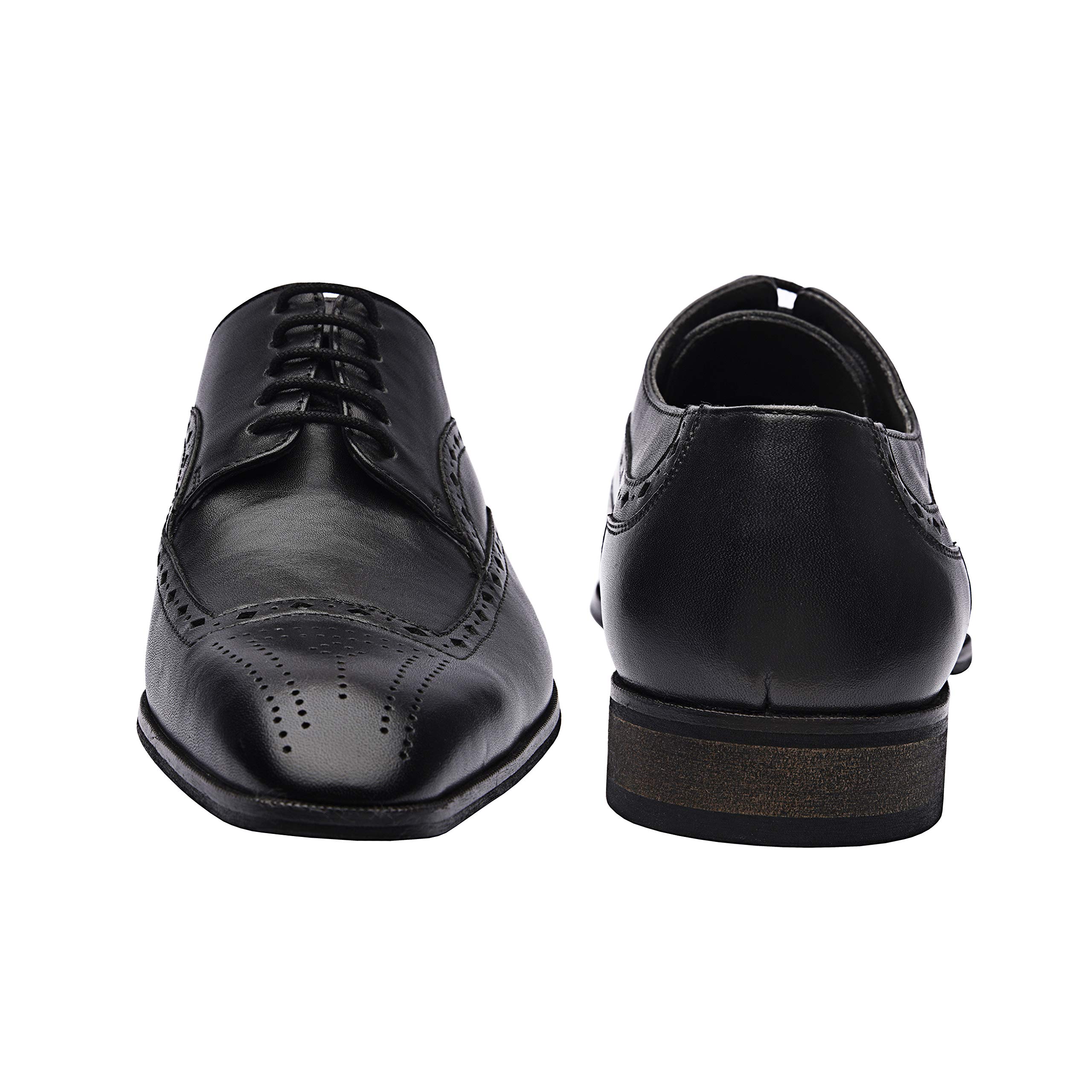 Premium Genuine Leather Men's Italian Oxford Dress Shoes | Handcrafted Formal Business Shoes | Non-Slip Rubber Sole | Perfect for Weddings, Office & Special Occasions