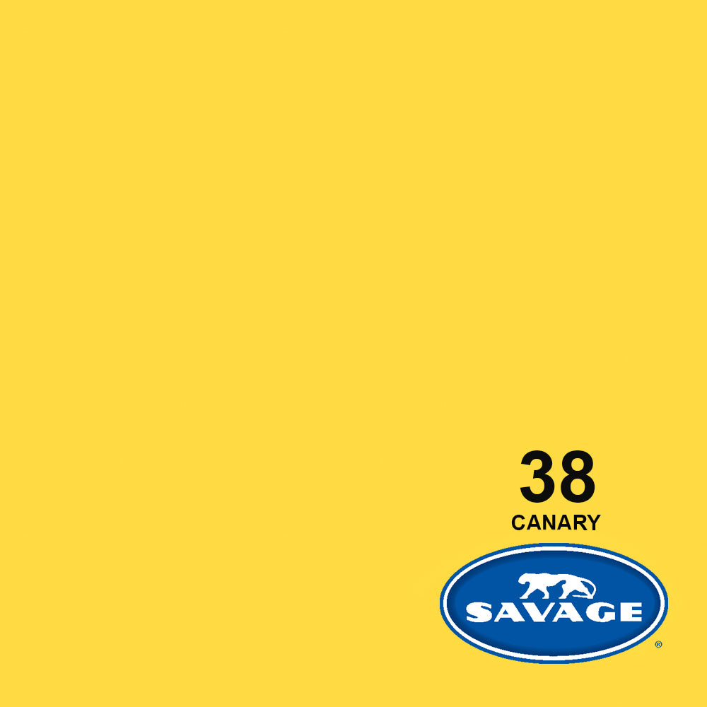 Savage #38 Canary Seamless Background Paper - Premium Photography Backdrop for Studio, Portrait, and Product Shoots - Perfect for E-commerce, YouTube Videos, and Social Media Content Creation