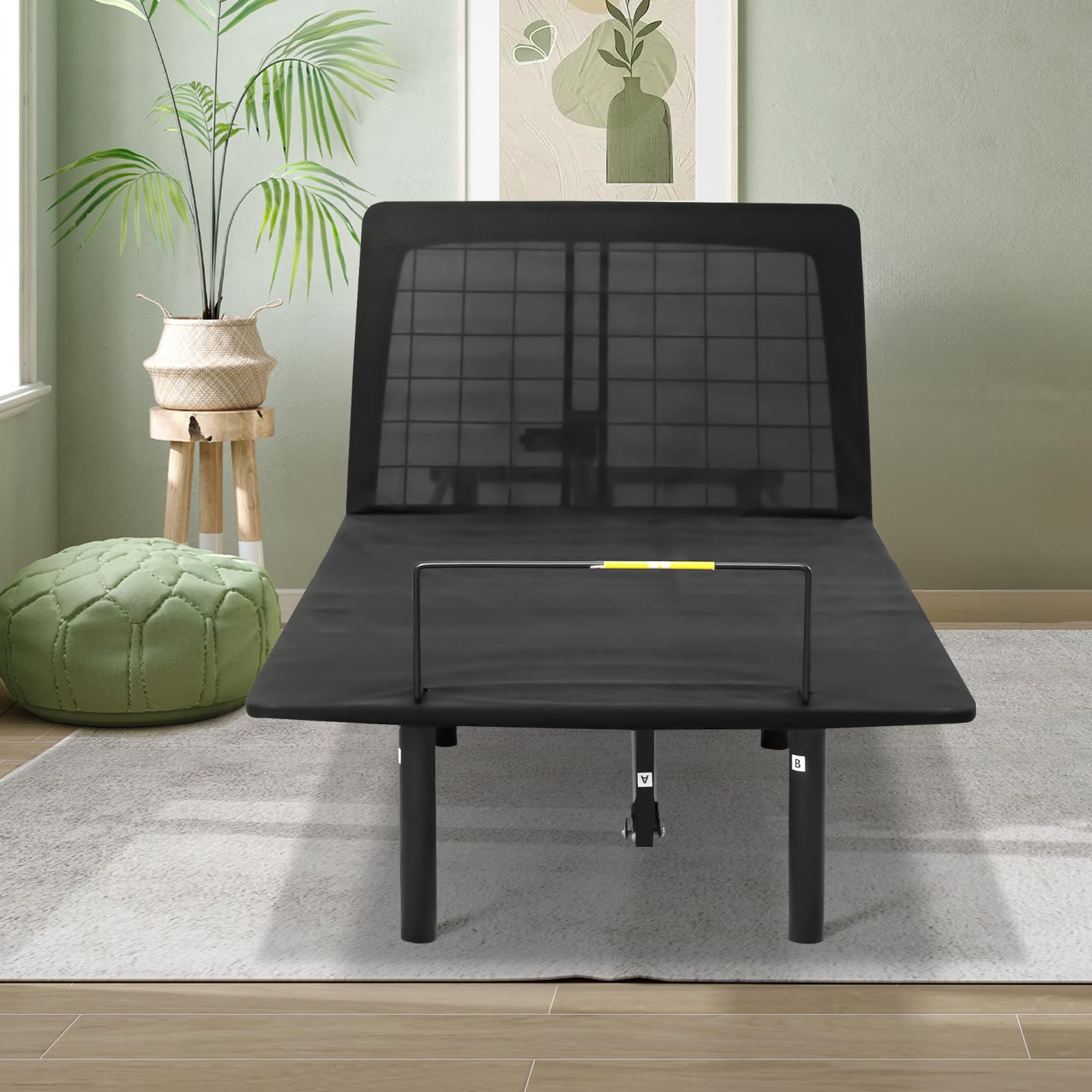 Ergonomic Twin Size Adjustable Bed Base - Metal Bed Frame with Head & Foot Incline, Zero Gravity Electric Bed Frame with Quiet Motor for Home, Office, or Guest Room (Twin)