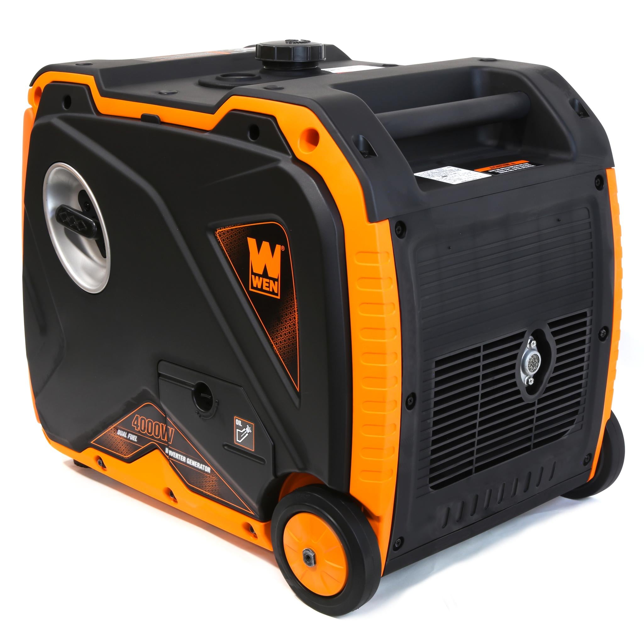 WEN DF400iX 4000W Super Quiet Dual Fuel Portable Inverter Generator - RV Ready with Electric Start, Fuel Shut Off & CO Sensor - Perfect for Camping, Home Backup & Outdoor Power Needs