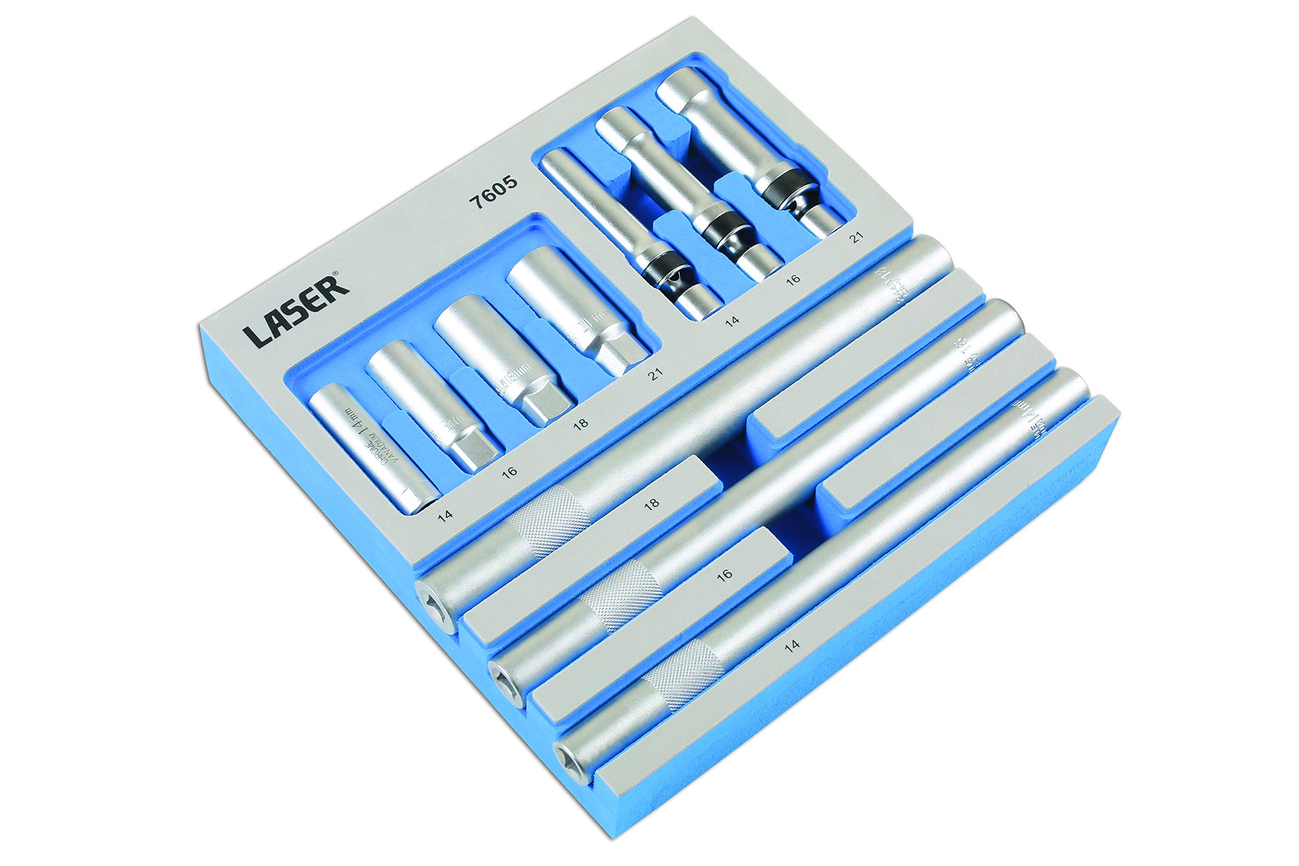 Laser 7605 Spark Plug Socket Set 3/8