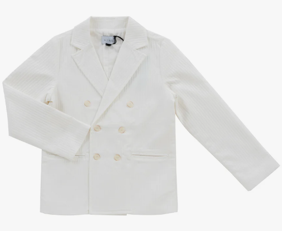 KIPP (KLAI) Plaid Textured Blazer for Boys 2-10 Years - Stylish Kids Formal Wear for School, Parties & Special Occasions
