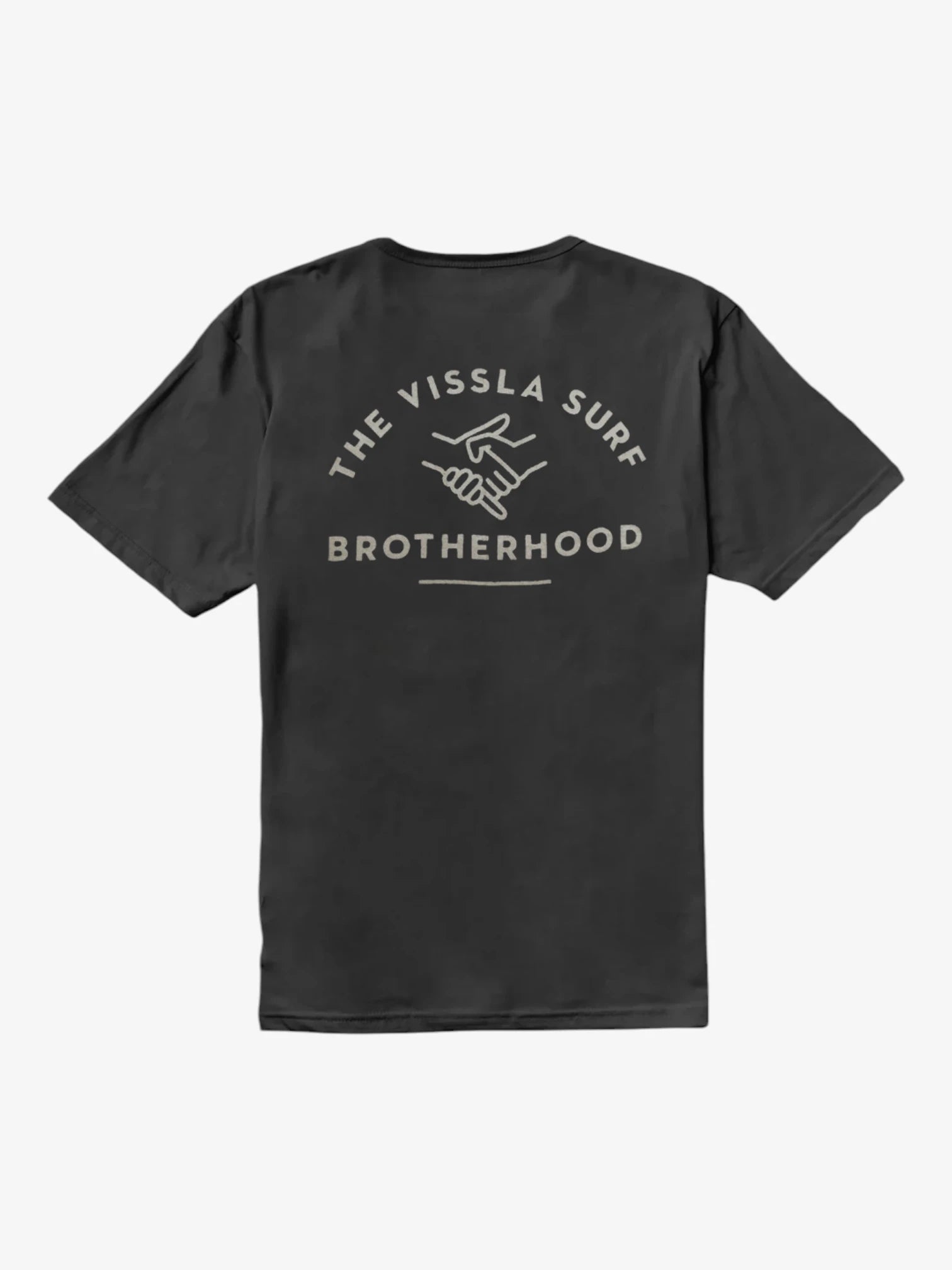Vissla Shaka Shake Black T-Shirt for Men - Soft Cotton Surf Tee - Perfect for Beach, Surfing & Casual Wear