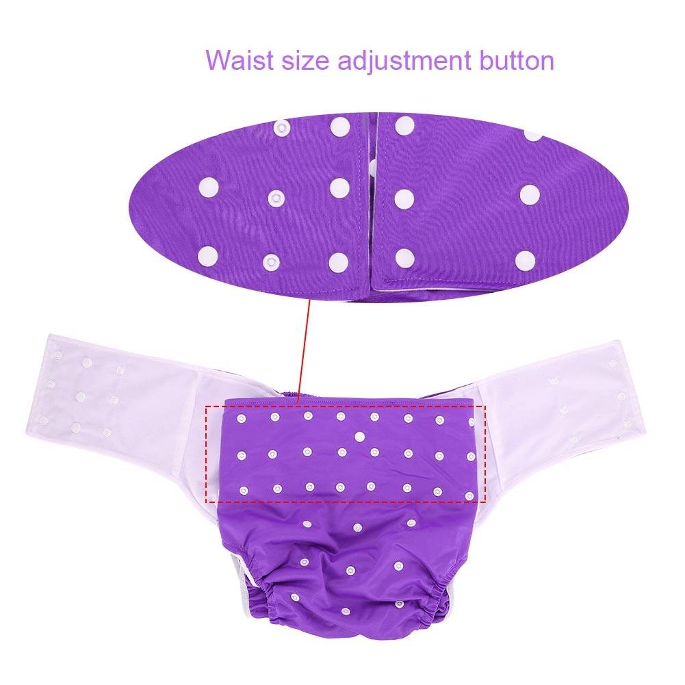 **Reusable Adult Pocket Diaper - Adjustable, Breathable & Leakproof Washable Incontinence Underwear for Day/Night Use - Comfortable & Discreet for Active Lifestyles**