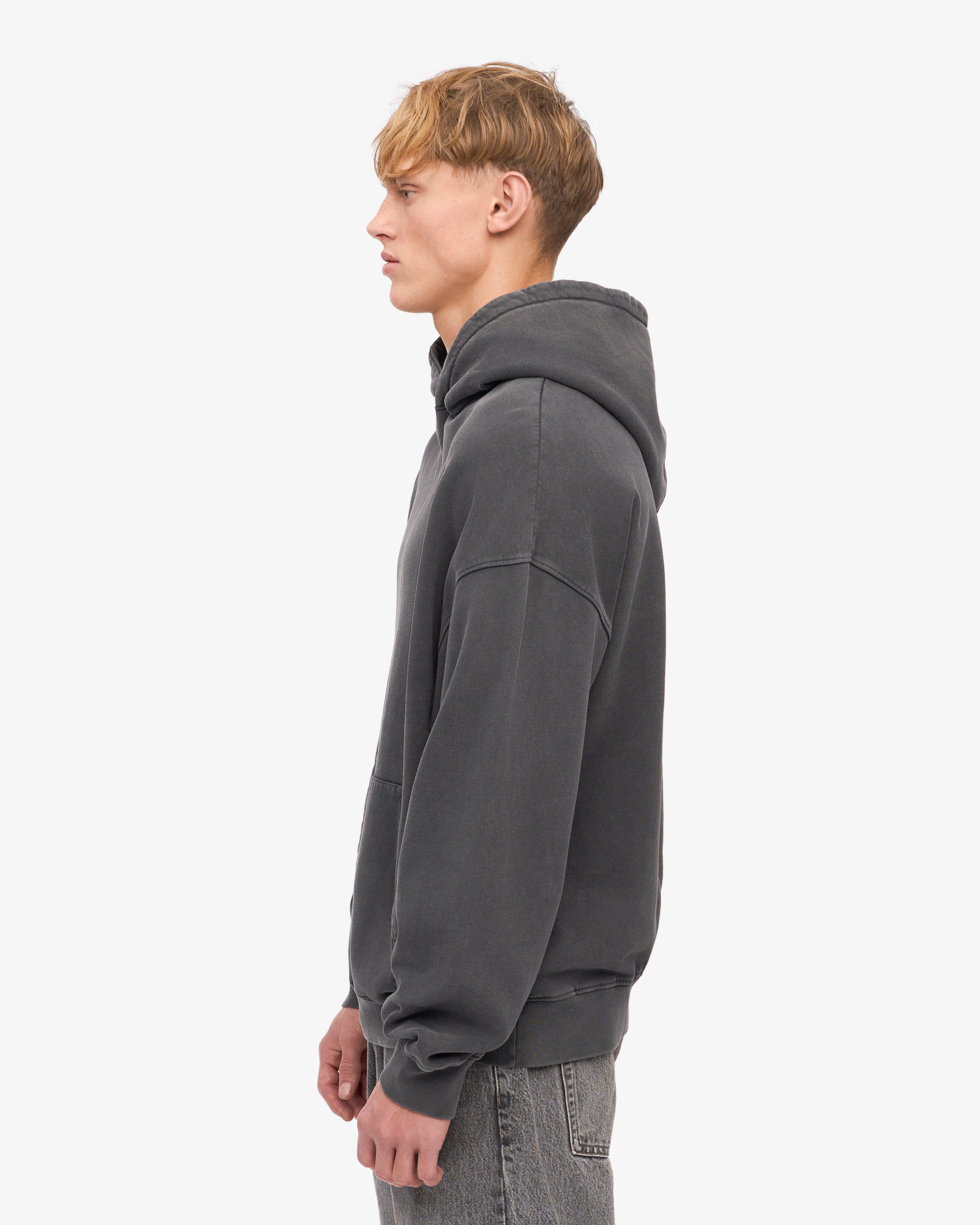 Organic Oversized Hoodie - Faded Black | Soft & Comfortable Unisex Pullover | Perfect for Casual Wear, Lounging & Street Style