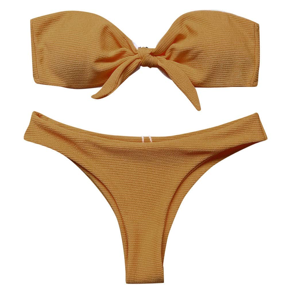 Plus Size Women's Sexy Tie Bikini Swimsuit 3 Piece Set - Comfortable & Flattering Swimwear for Curvy Women | Perfect for Beach Vacations, Pool Parties & Summer Getaways