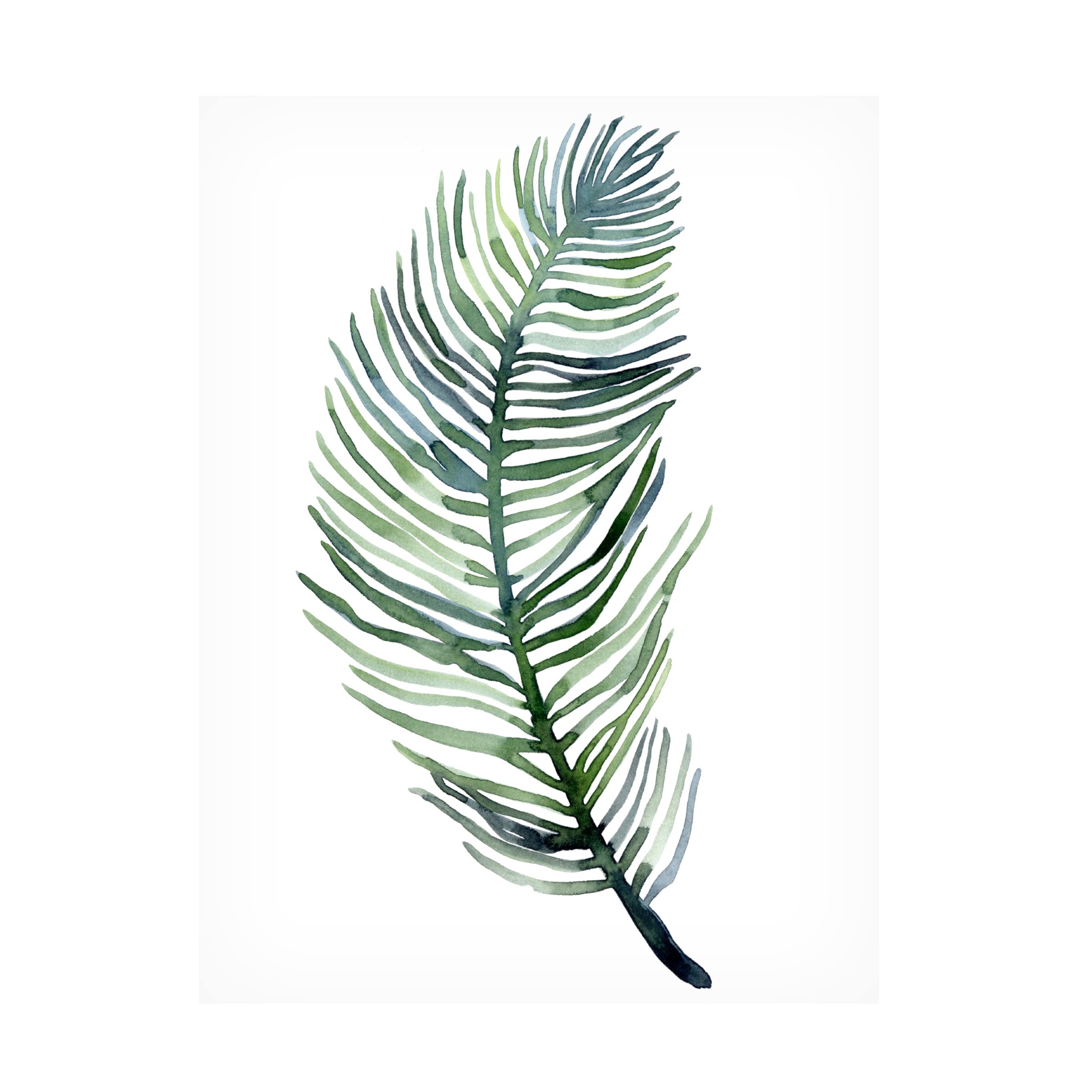 Emma Scarvey 'Watercolor Palm Leaves III' Canvas Wall Art Print - Tropical Home Decor for Living Room, Bedroom & Office