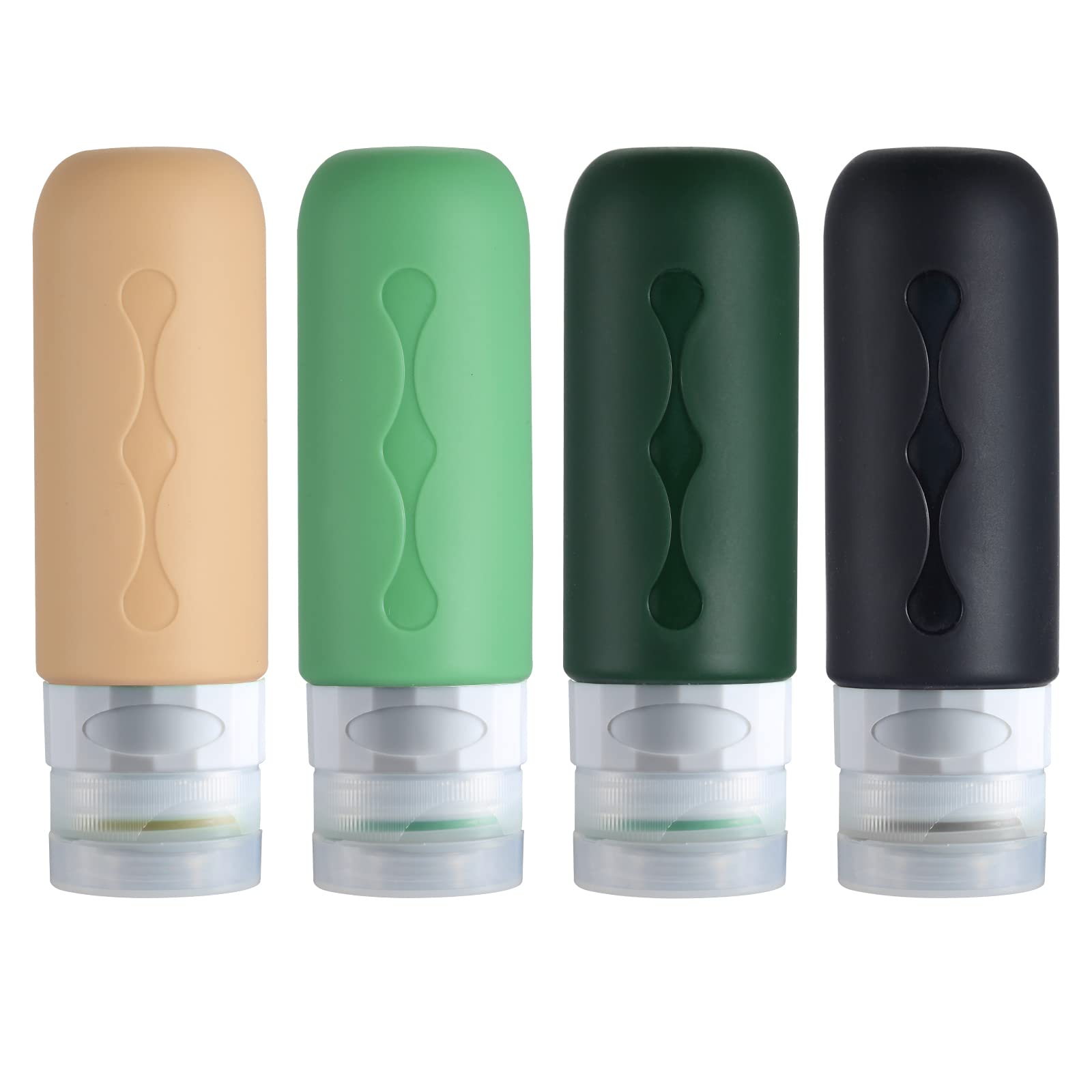 TSA Approved Travel Bottles for Toiletries - BPA Free Leak Proof Refillable Containers (3oz/100ml) - Perfect for Shampoo, Lotion & Soap - Ideal for Air Travel, Camping & Gym Use