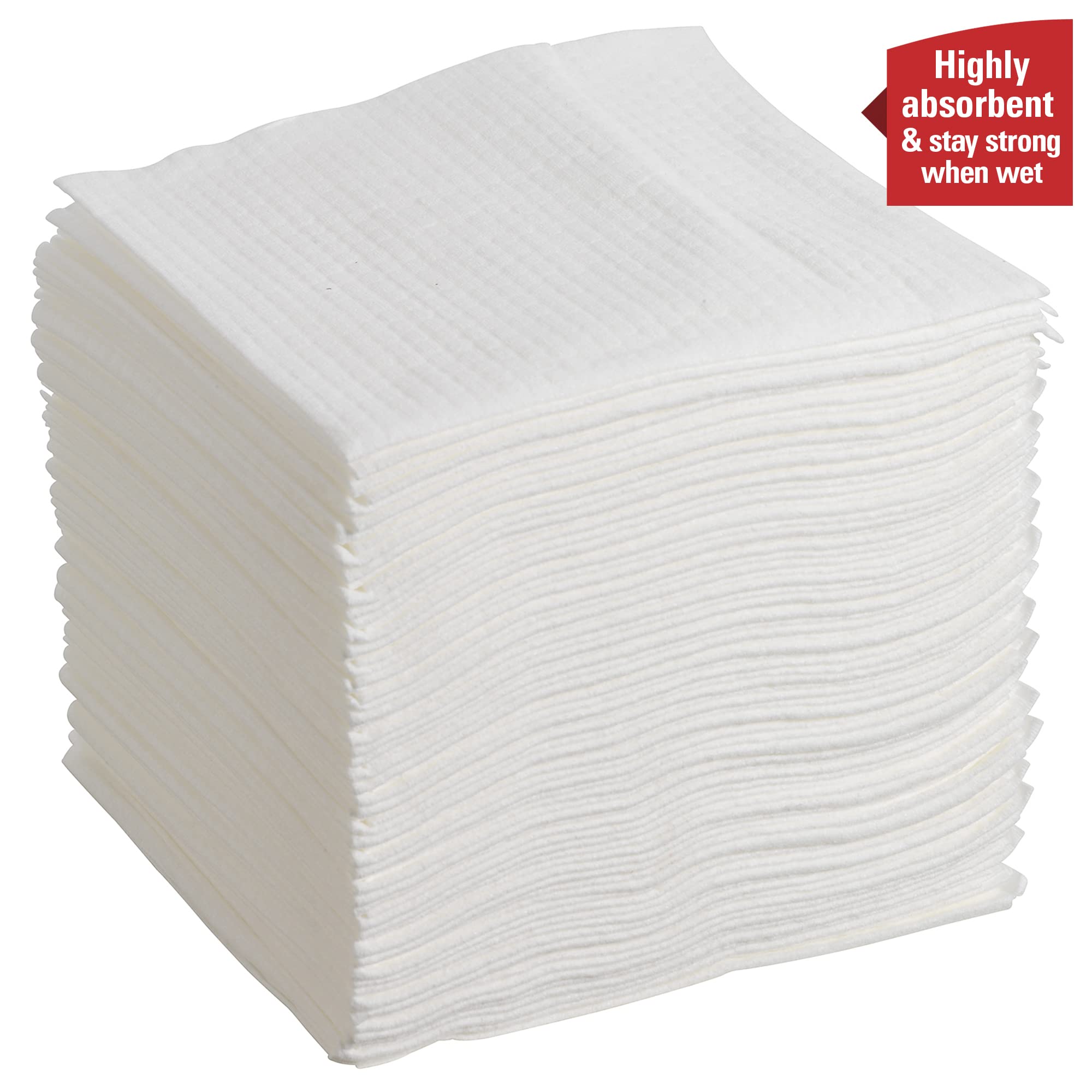 WYPALL X70 Industrial Wipers - Quarter Folded, White Cleaning Rags for Heavy-Duty Use - Perfect for Automotive, Workshop, and Janitorial Cleaning