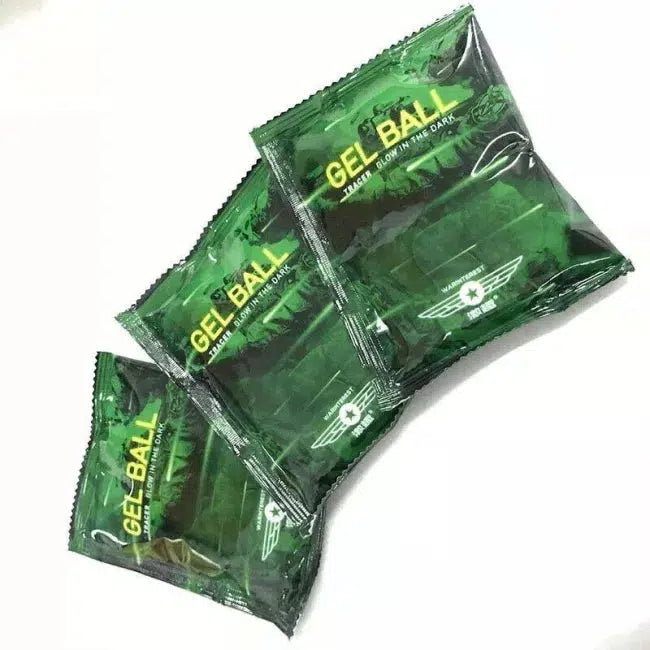 7-8mm LDT Warinterest Glow in the Dark Tracer Gel Balls for Airsoft, Paintball & Outdoor Night Games - High Visibility Ammo for Tactical Training & Nighttime Battles