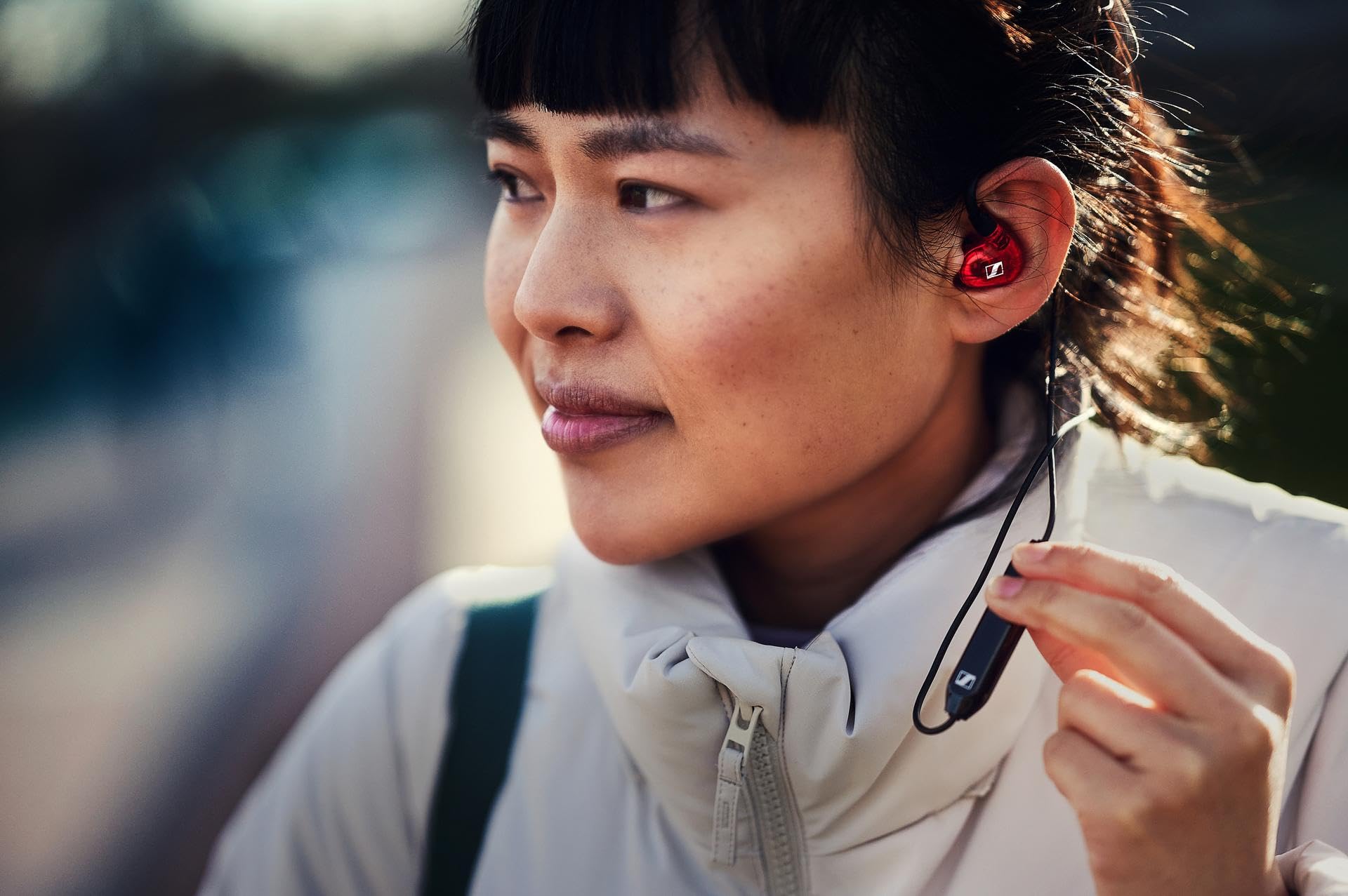 Sennheiser IE 100 PRO Wireless In-Ear Monitors - 10mm Dynamic Broadband Transducer, Bluetooth 5.0, USB-C Cable & Silicone Ear Tips (S/M/L) - Red & Black (509173) | Perfect for Musicians, DJs, and Audiophiles for Studio Monitoring & Live Performances