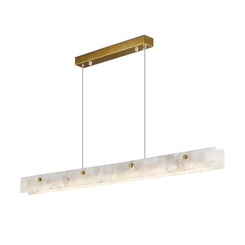 Spanish Marble LED Kitchen Island Dining Chandelier - Modern Pendant Light Fixture for Kitchen Counter, Breakfast Bar, and Dining Room Decor