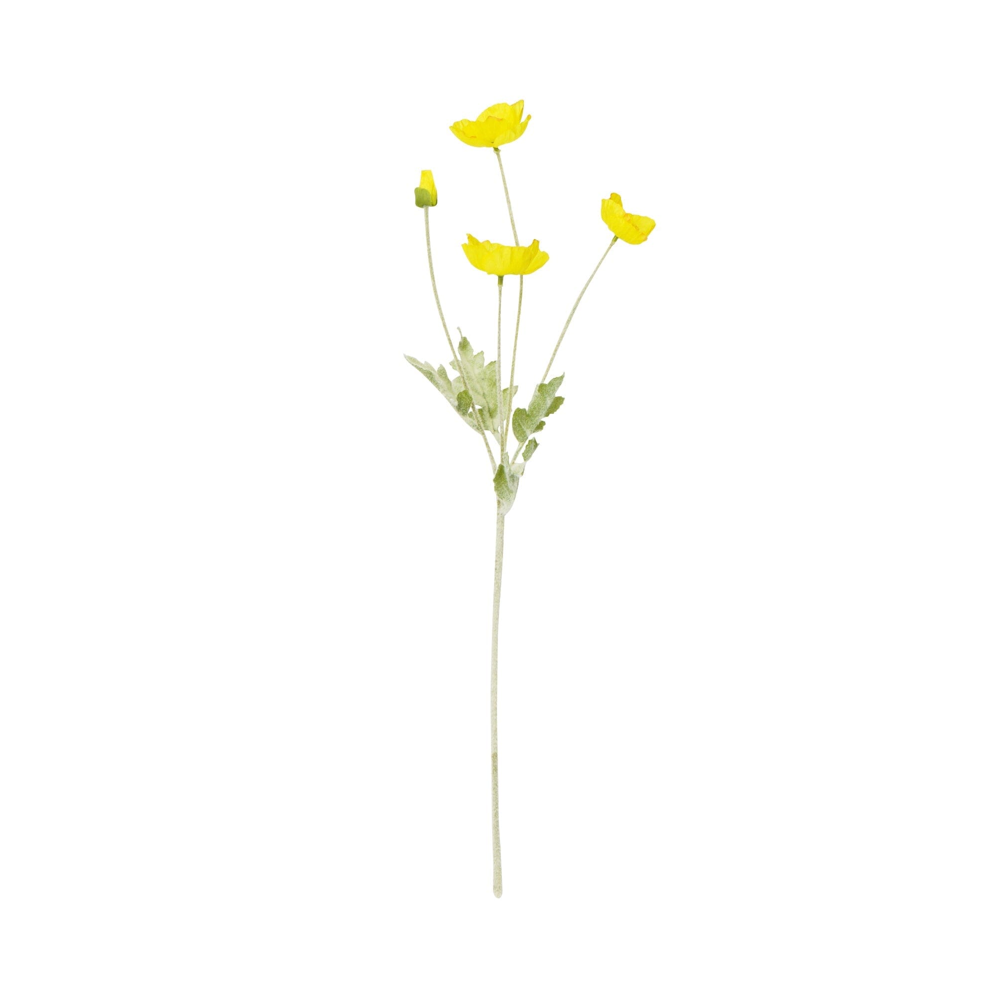 Small Yellow Art Flower Poppy - Perfect for Home Decor, Wedding Bouquets, and DIY Craft Projects