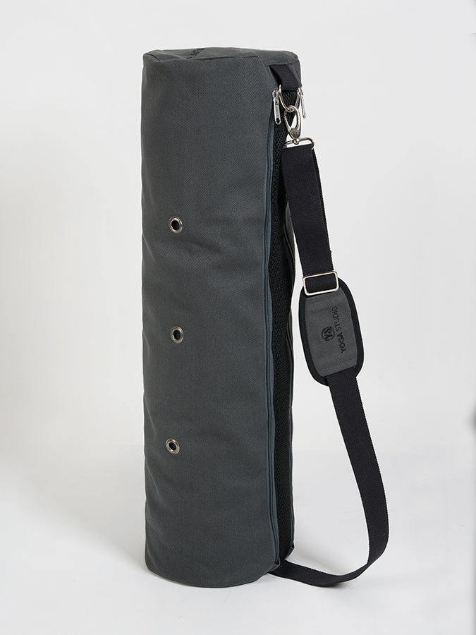 GOTS Certified Organic Cotton Yoga Bag for Women & Men - Eco-Friendly Yoga Mat Carrier with Pockets - Perfect for Yoga Studio, Gym, Travel & Workout Essentials Storage