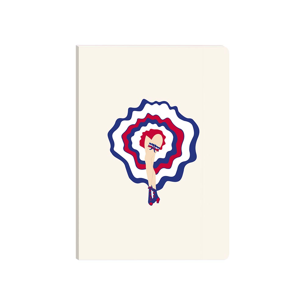 Clairefontaine Moulin Rouge Softcover Notebook A6 - 80gsm Premium French Paper, Lined Journal for Writing & Sketching - Perfect for Students, Artists & Office Use
