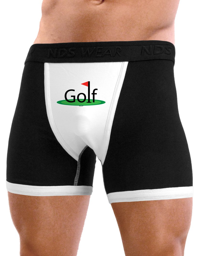 Men's Moisture-Wicking Golf Boxer Briefs - Breathable Quick-Dry Underwear for Comfort & Performance on the Course