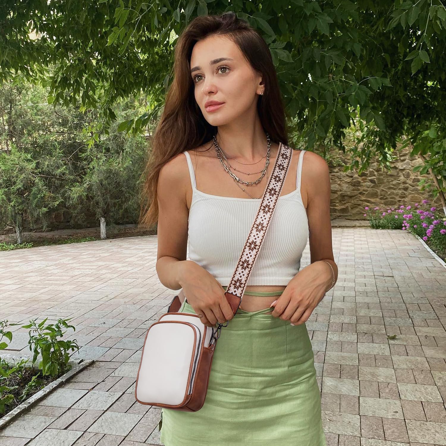 Trendy Vegan Leather Crossbody Bag for Women - Small Cell Phone Purse with Built-in Wallet | Perfect for Everyday Use, Travel & Shopping